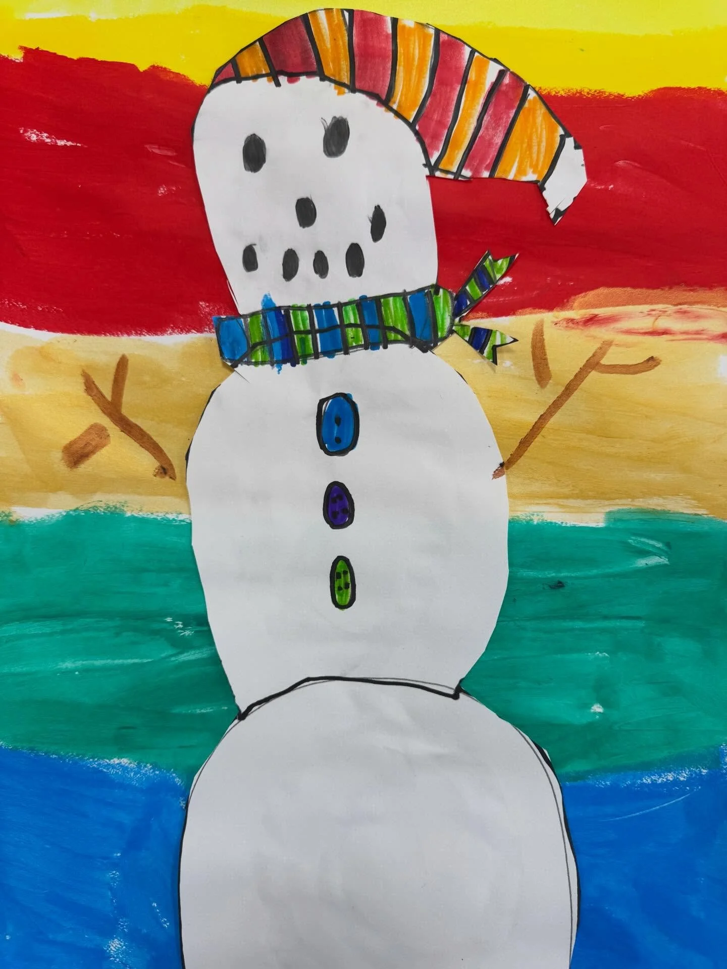 Second Grade Snowpeople !!!#wiltonwayct #artteacher #snowmenart#fapawilton