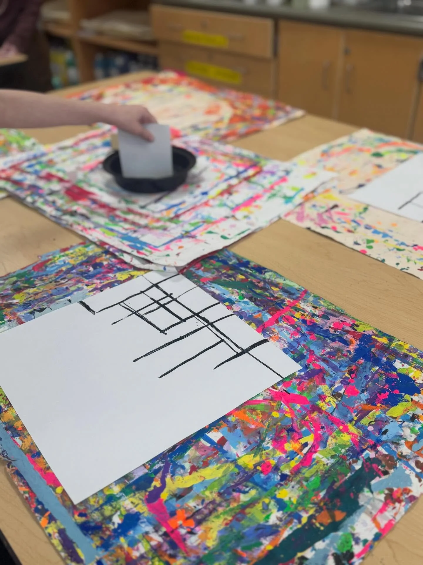 Mondrian Printmaking with First graders !!! #wiltonwayct #fapawilton #printmaking
