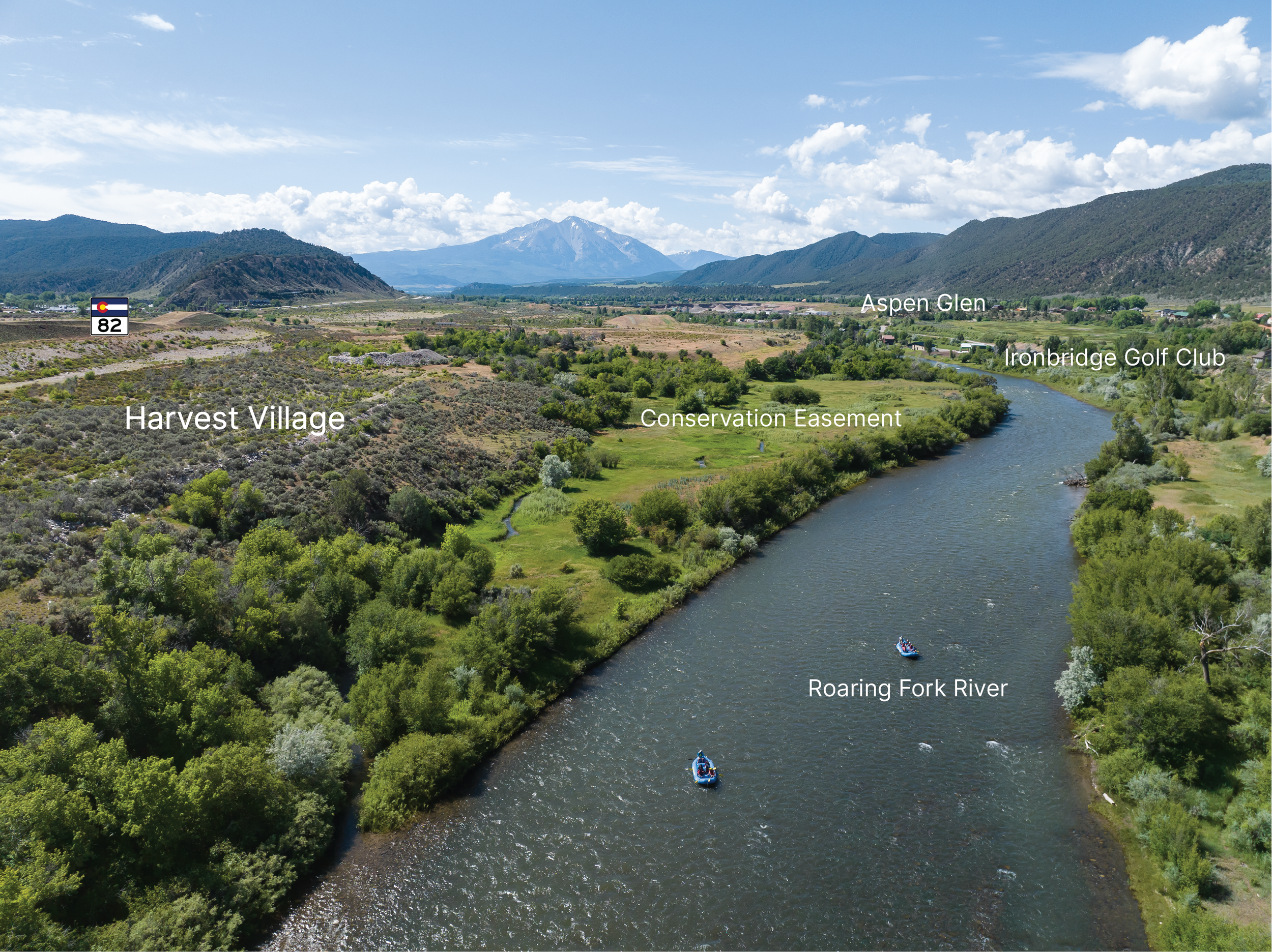 Harvest Village location in the Roaring Fork Valley