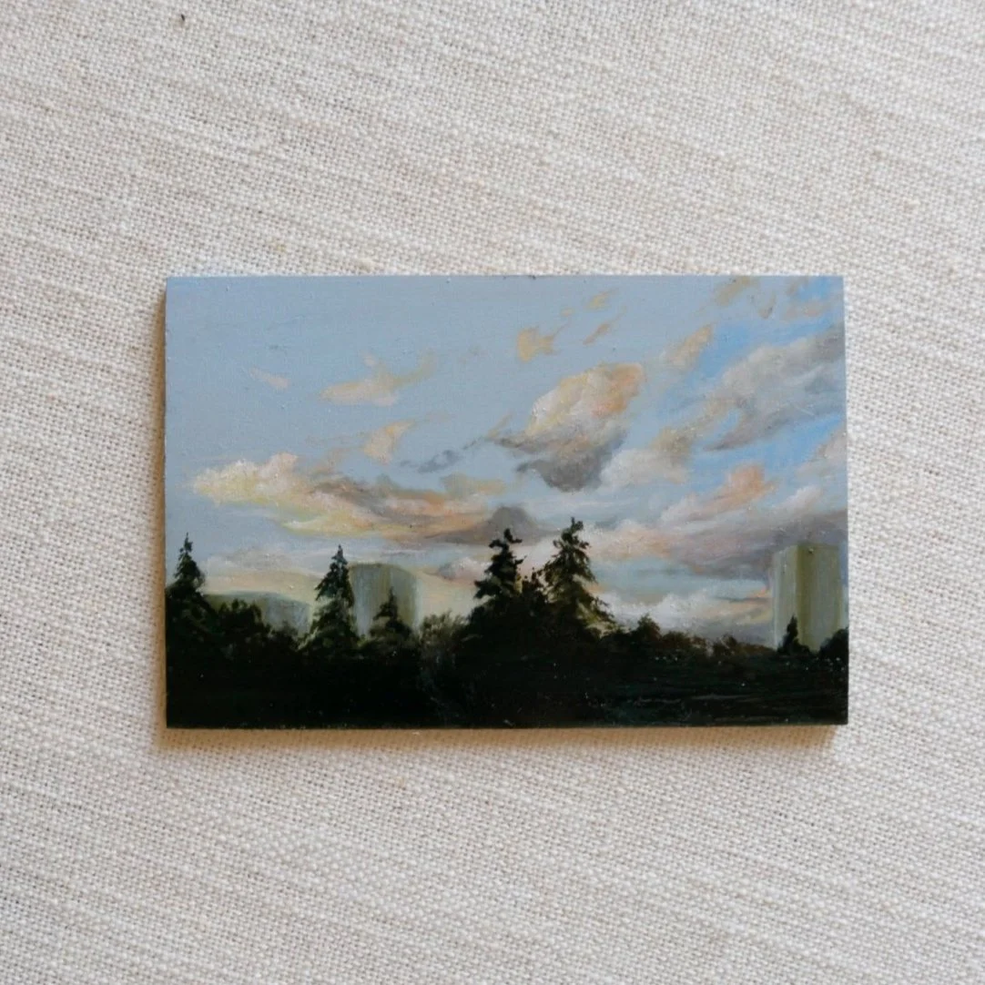 Sunset Over Capitol Hill

Oil on panel. 5 x 7 inches. Available at Bliss Boulder!