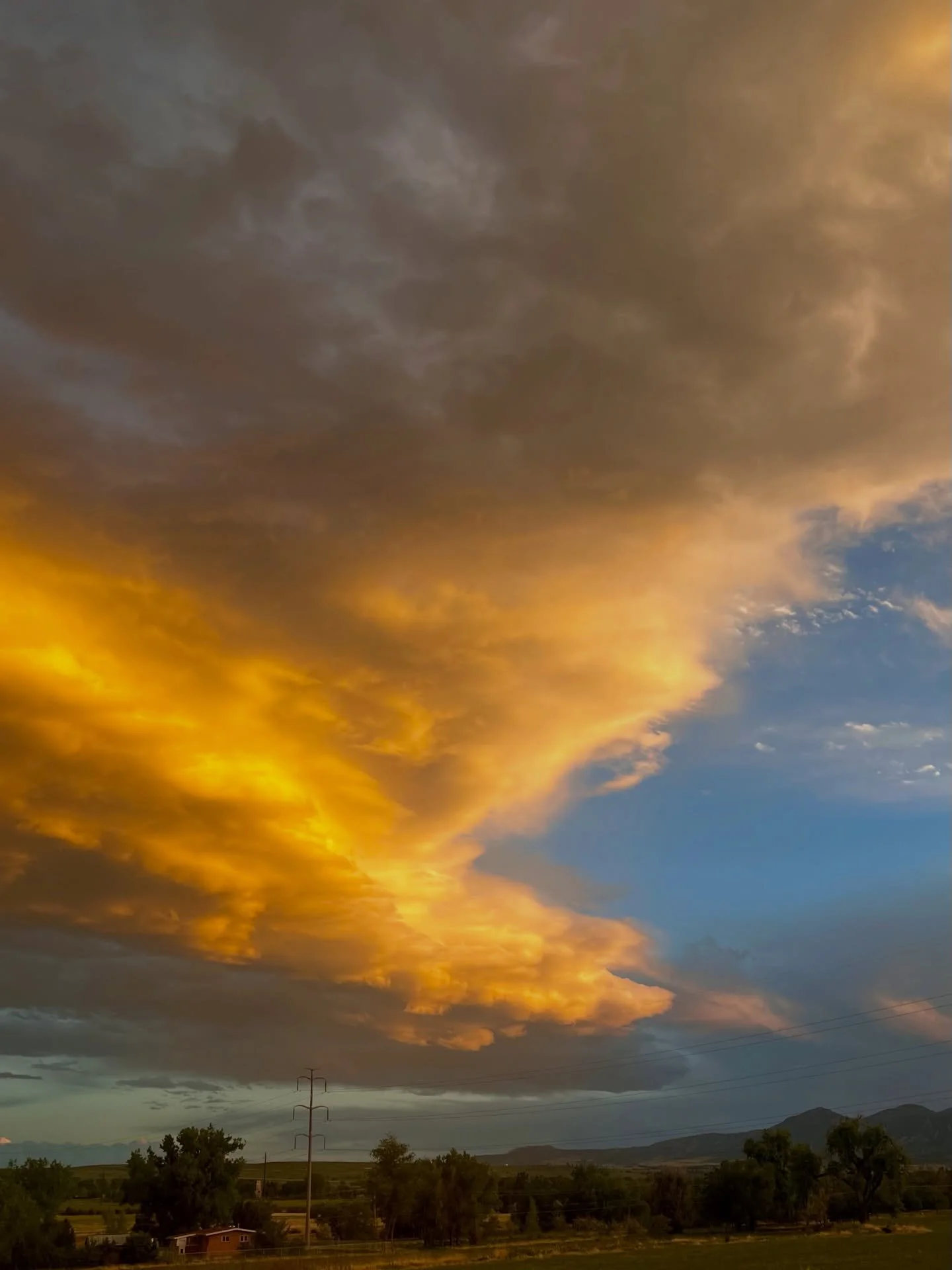 colorado sunsets are just something else 🌤️

the clouds &amp; the painting inspired by them. 8 x 10. oil on canvas. can be found at bliss boulder 🤍