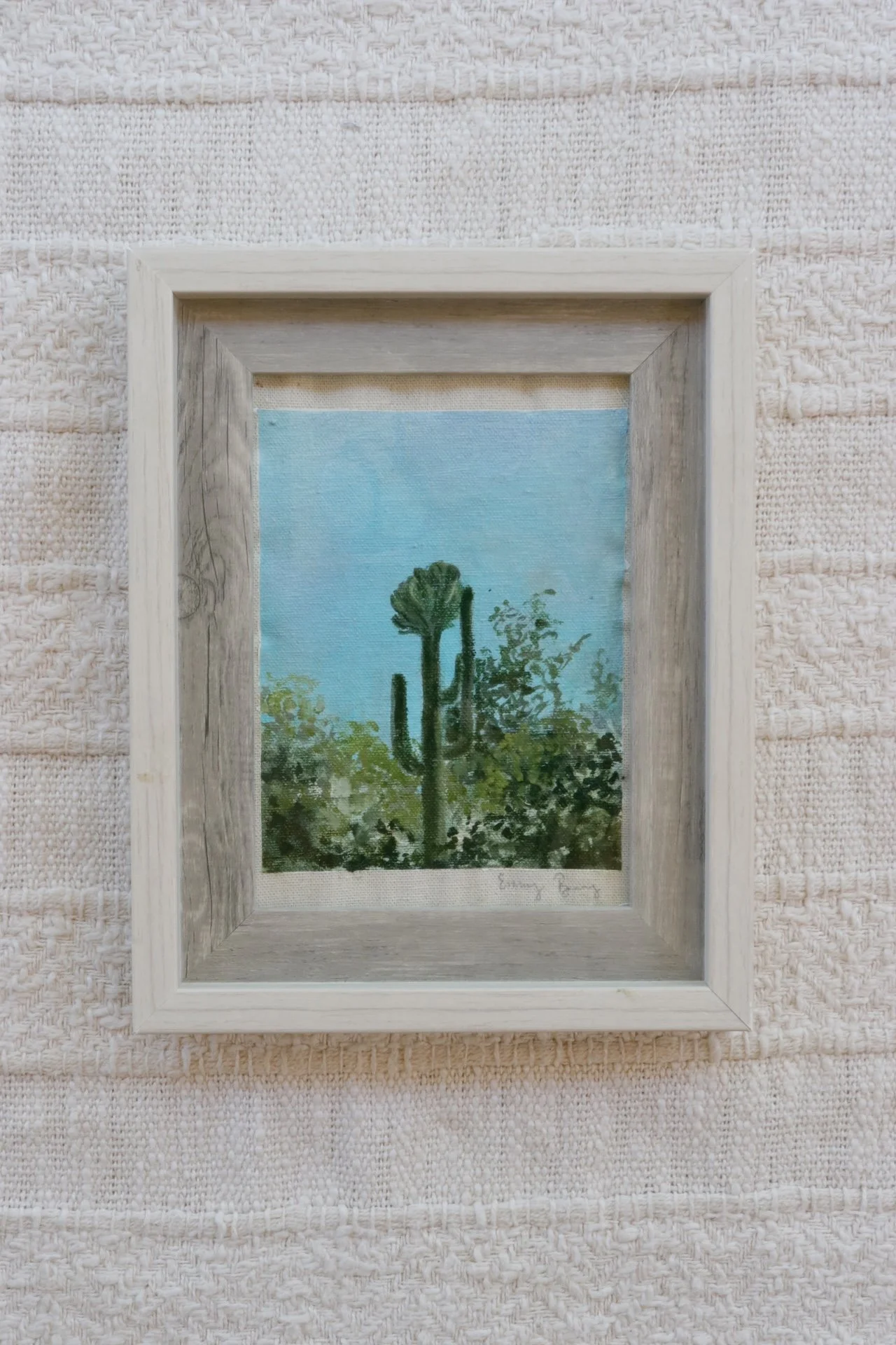 Crested Saguaro - Original Oil Painting