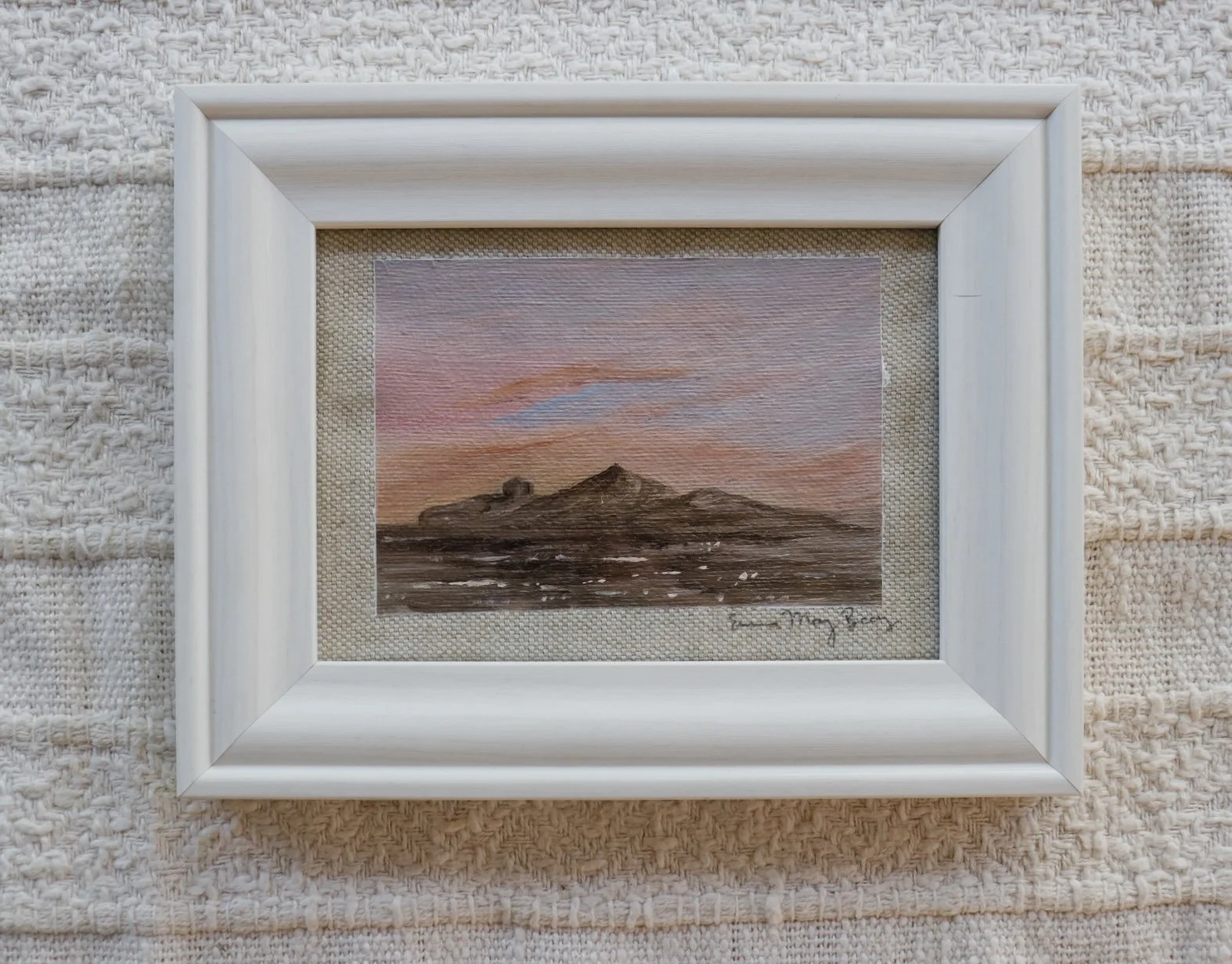 Pastels Over Camelback
Oil on raw canvas. 8 x 10 inches. 
$80