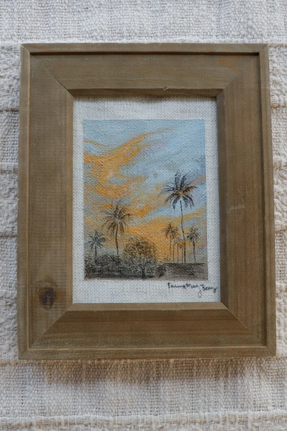 Scottsdale Skies
Oil on up-cycled fabric. 8 x 10 inches
$80