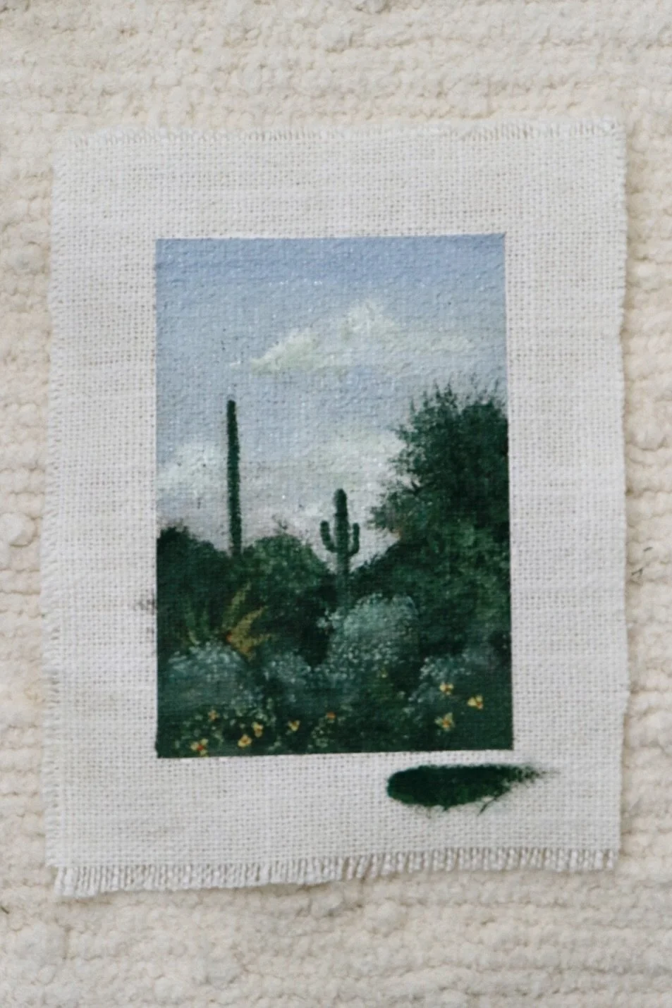 Cacti Garden No. 1

Oil on raw canvas. 5 x 7 inches. Sold. 