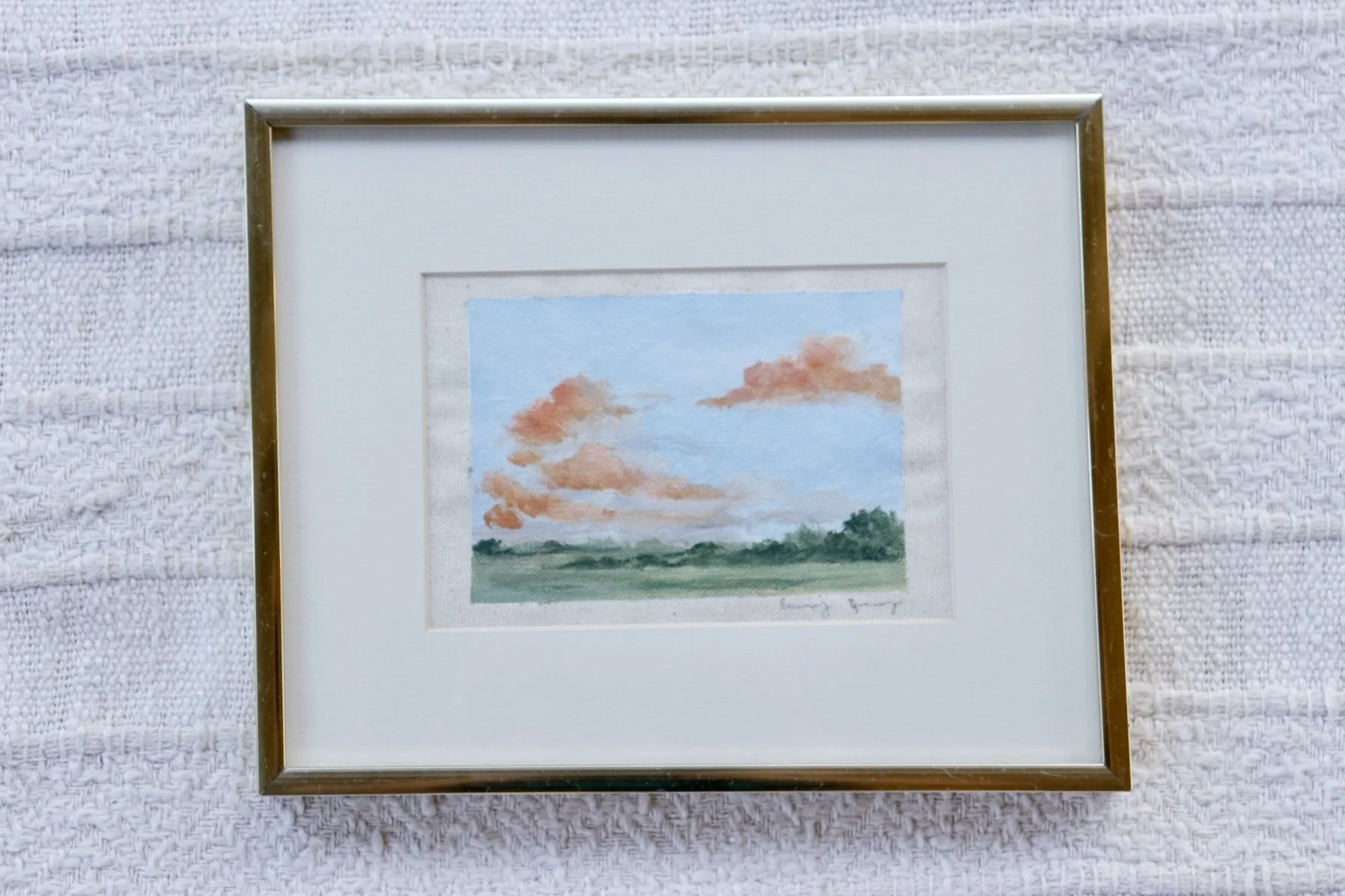 Golden Horizon
Oil on raw canvas. 8 x 10 inches.
$85