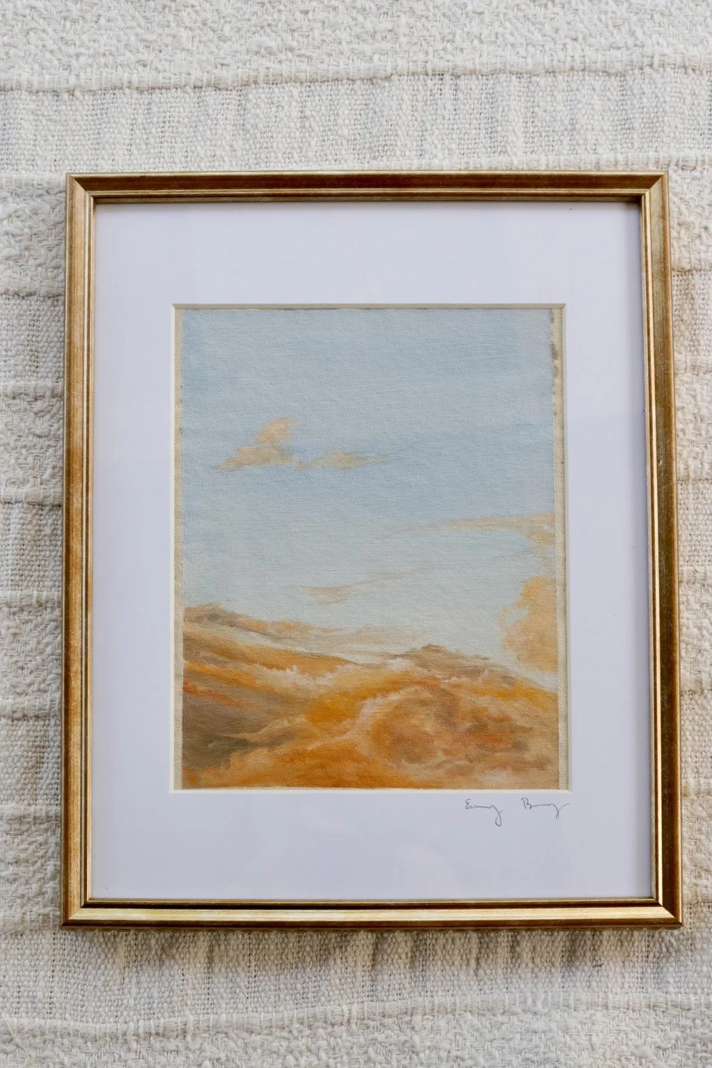 Ember Sky

Oil on raw canvas. 12 x 15 inches. Available at Leela Market. 