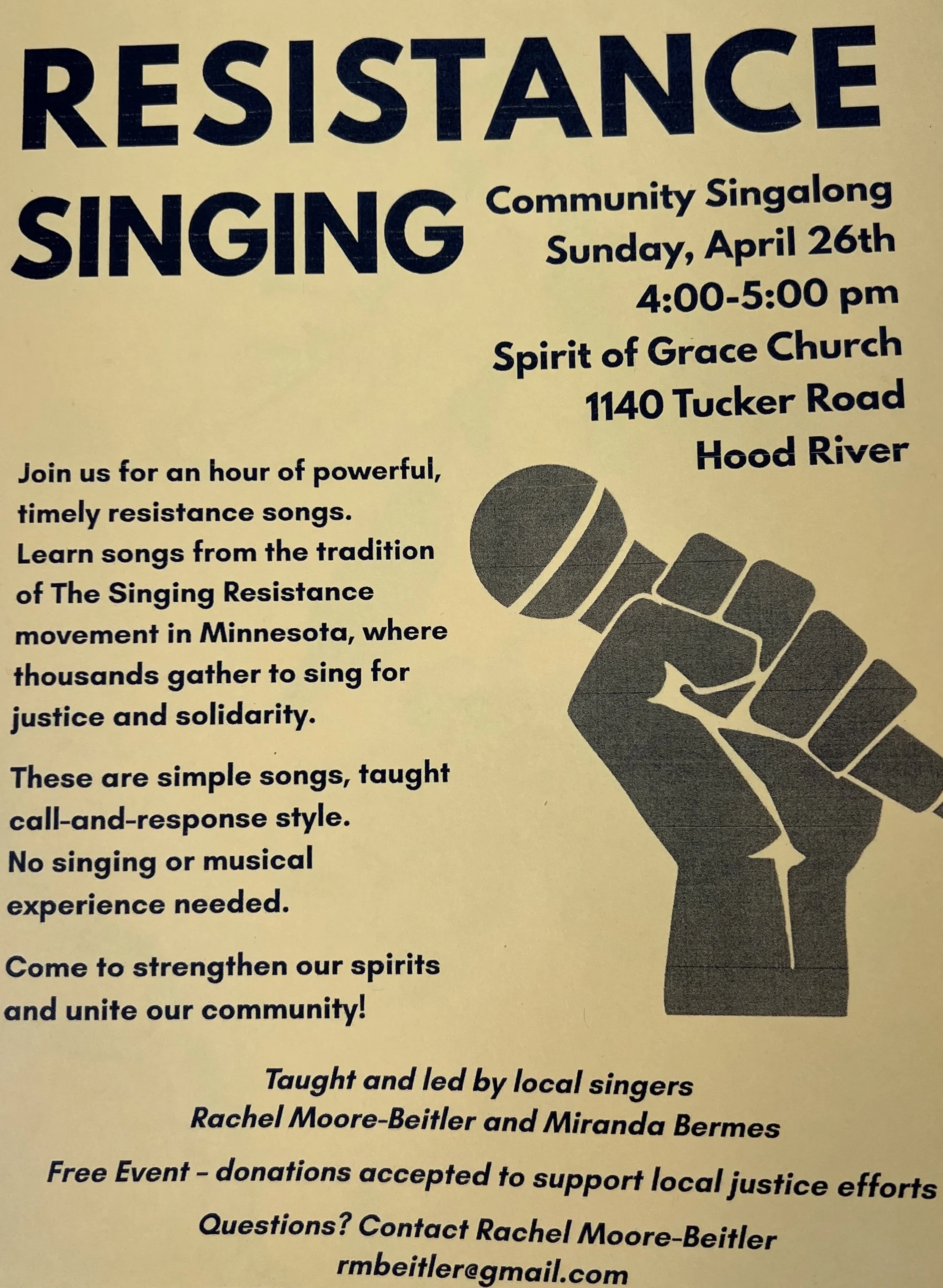 Resistance Singing