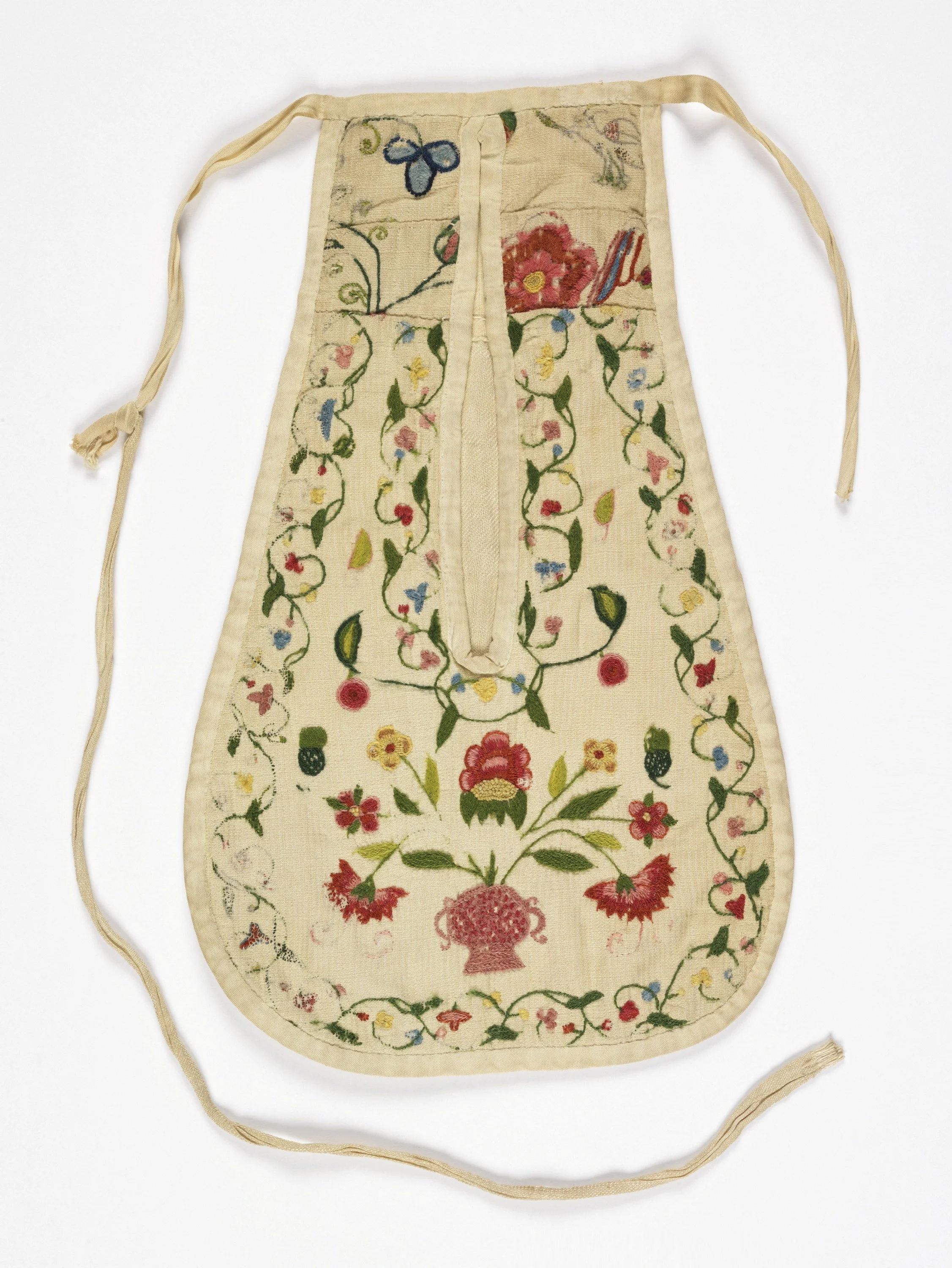 18th century embroidered pocket