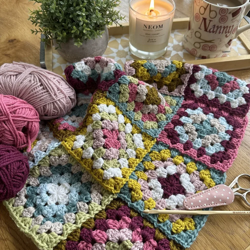 Join as You Go Granny Square Blanket