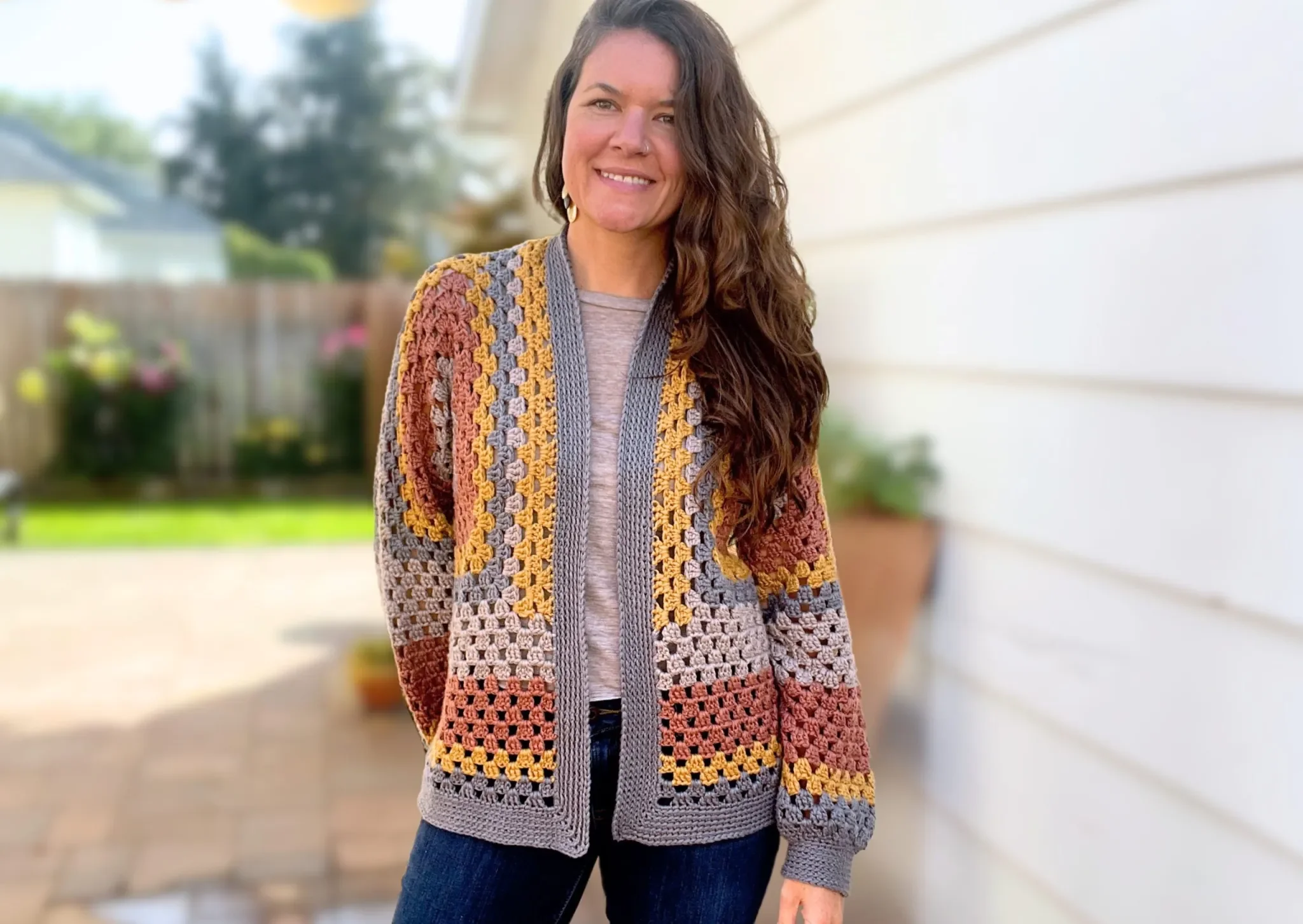Hexagon Cardi