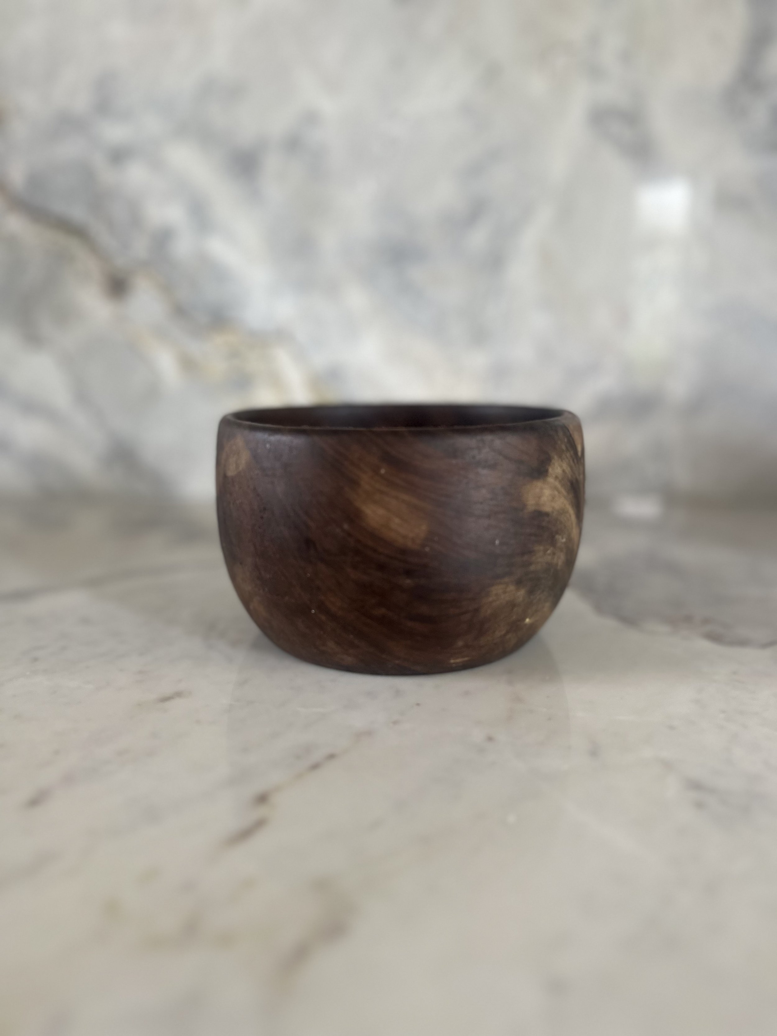 Vintage Mango Wood Nibbles Bowl