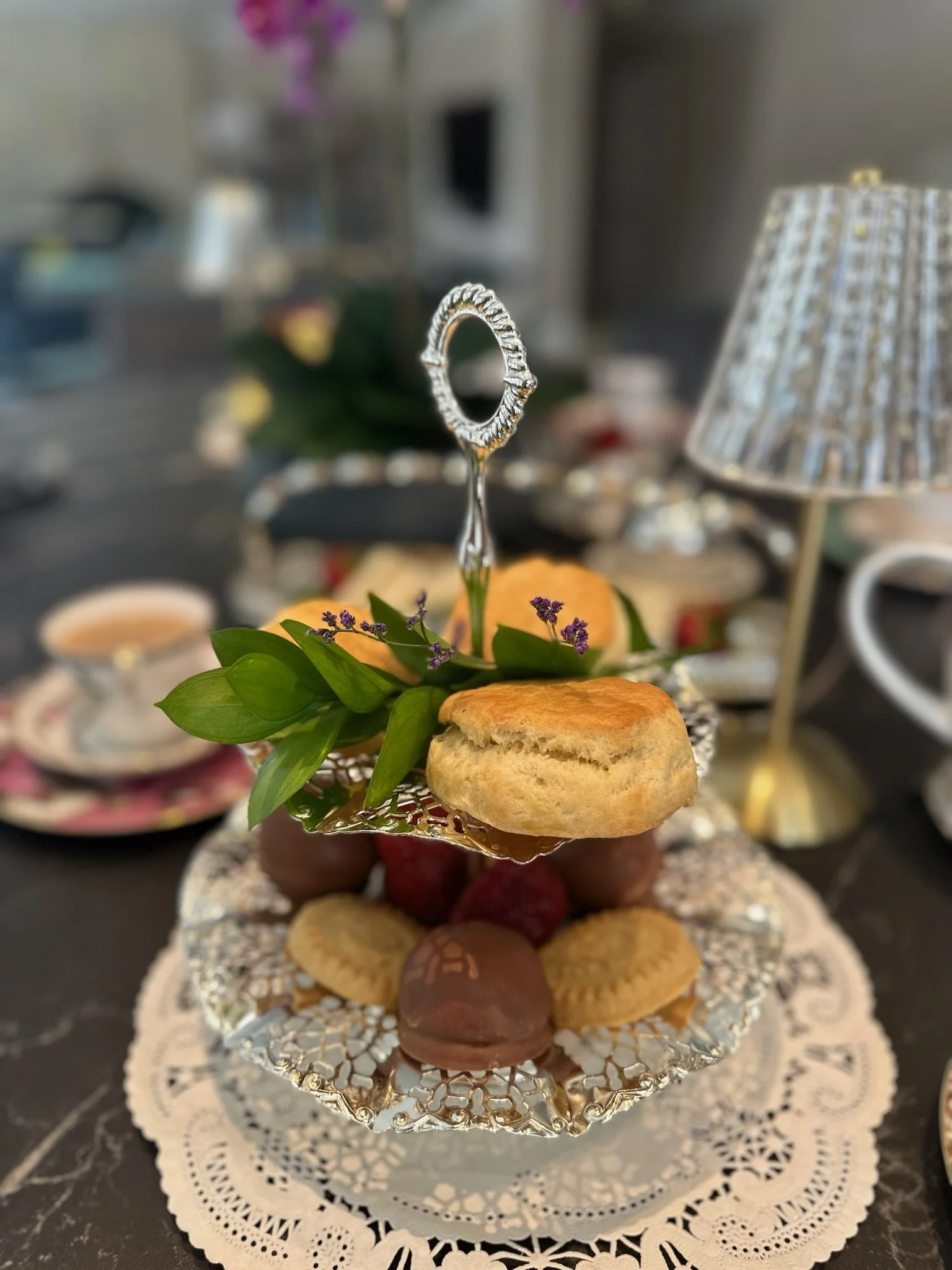 Vegan and gluten-free options at afternoon tea service in Monterey California
