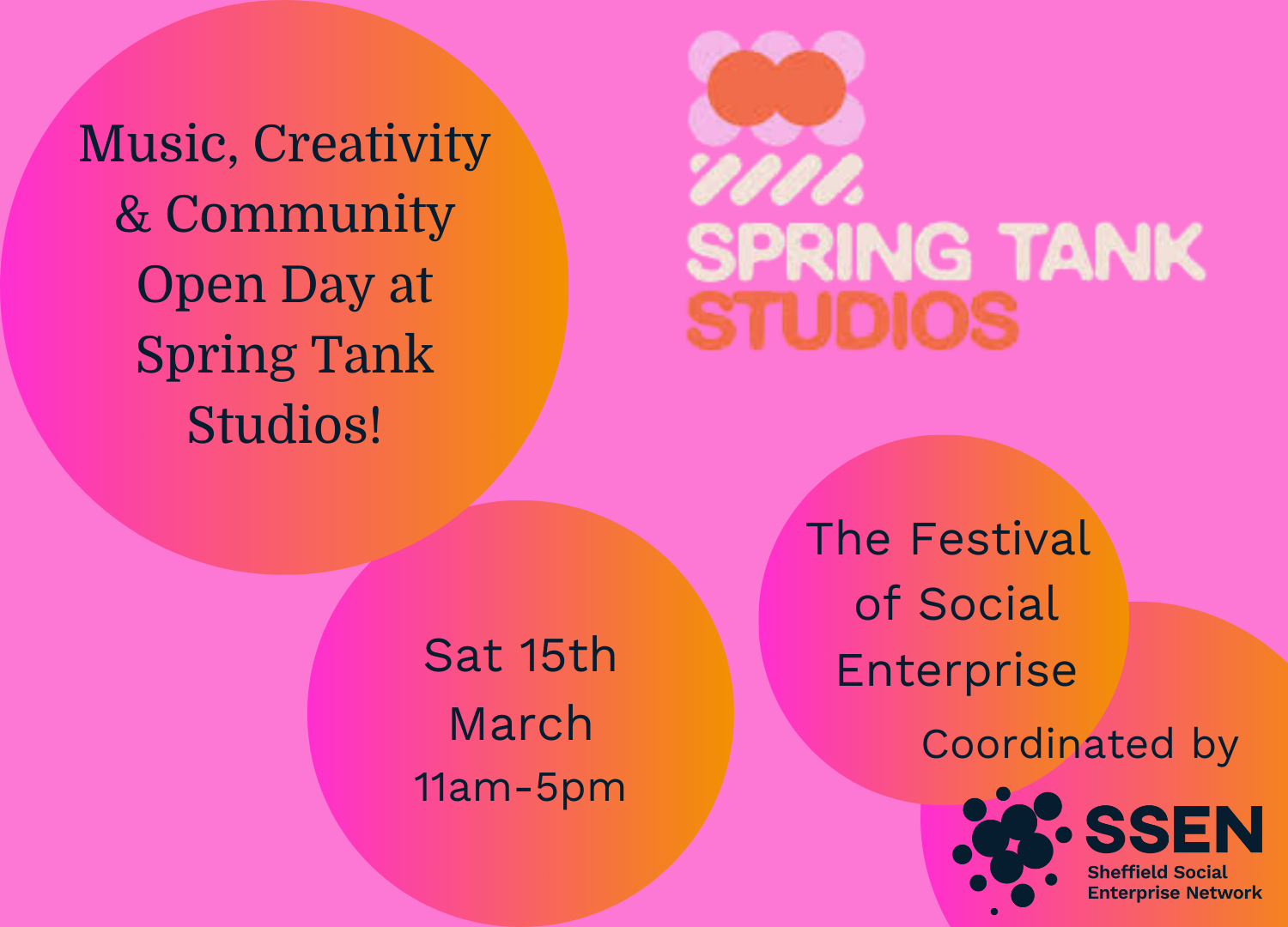 Music, Creativity & Community Open Day at Spring Tank Studios