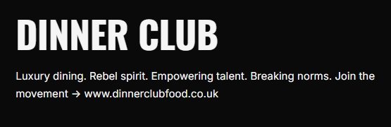 Dinner Club @ Merchants House : Mothers Day