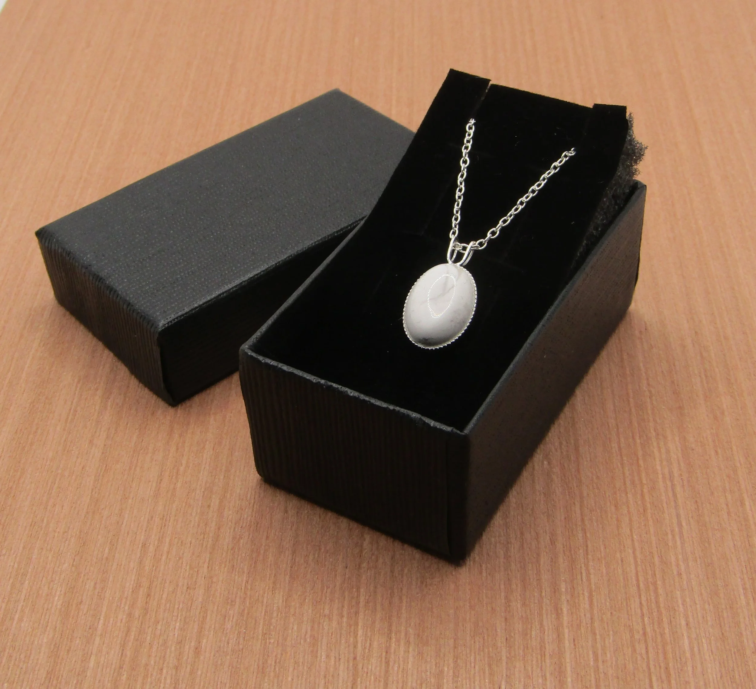 White Turquoise Sterling Silver Necklace