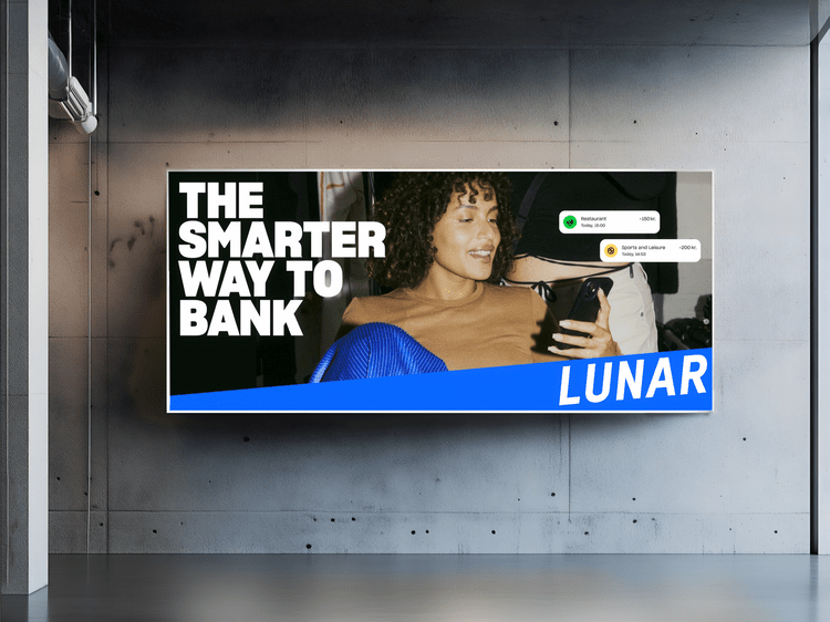 Lunar Bank brand identity and architecture