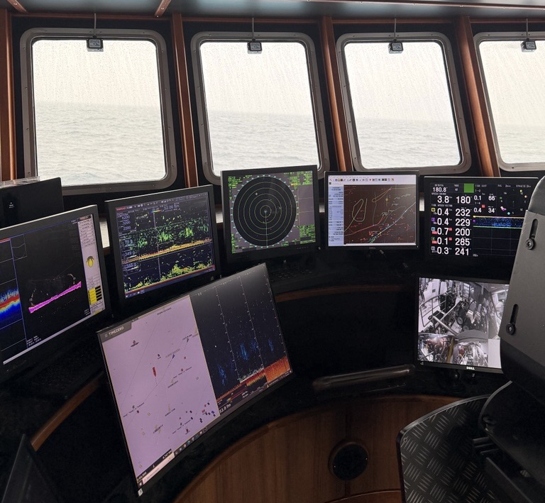Wheelhouse of the F/V Progress