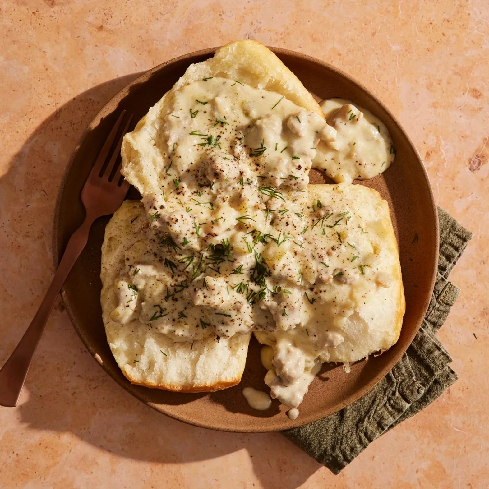 Biscuits and Gravy Virtual Class (including both meat + vegetarian versions)