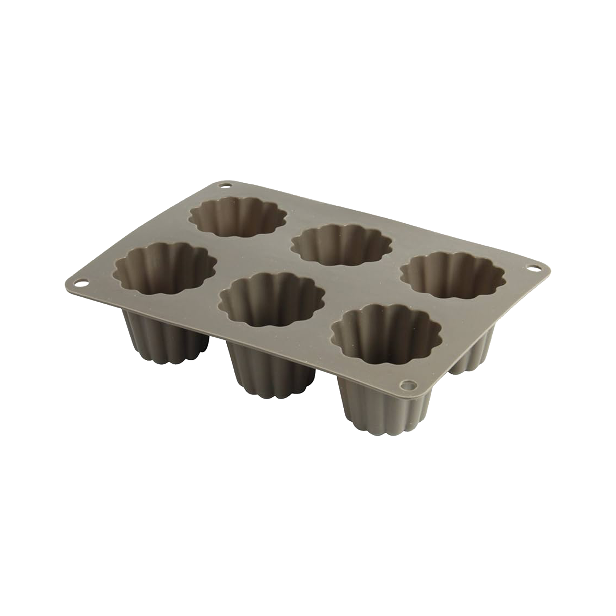 Silicone 6 Cavity Canelé Mold