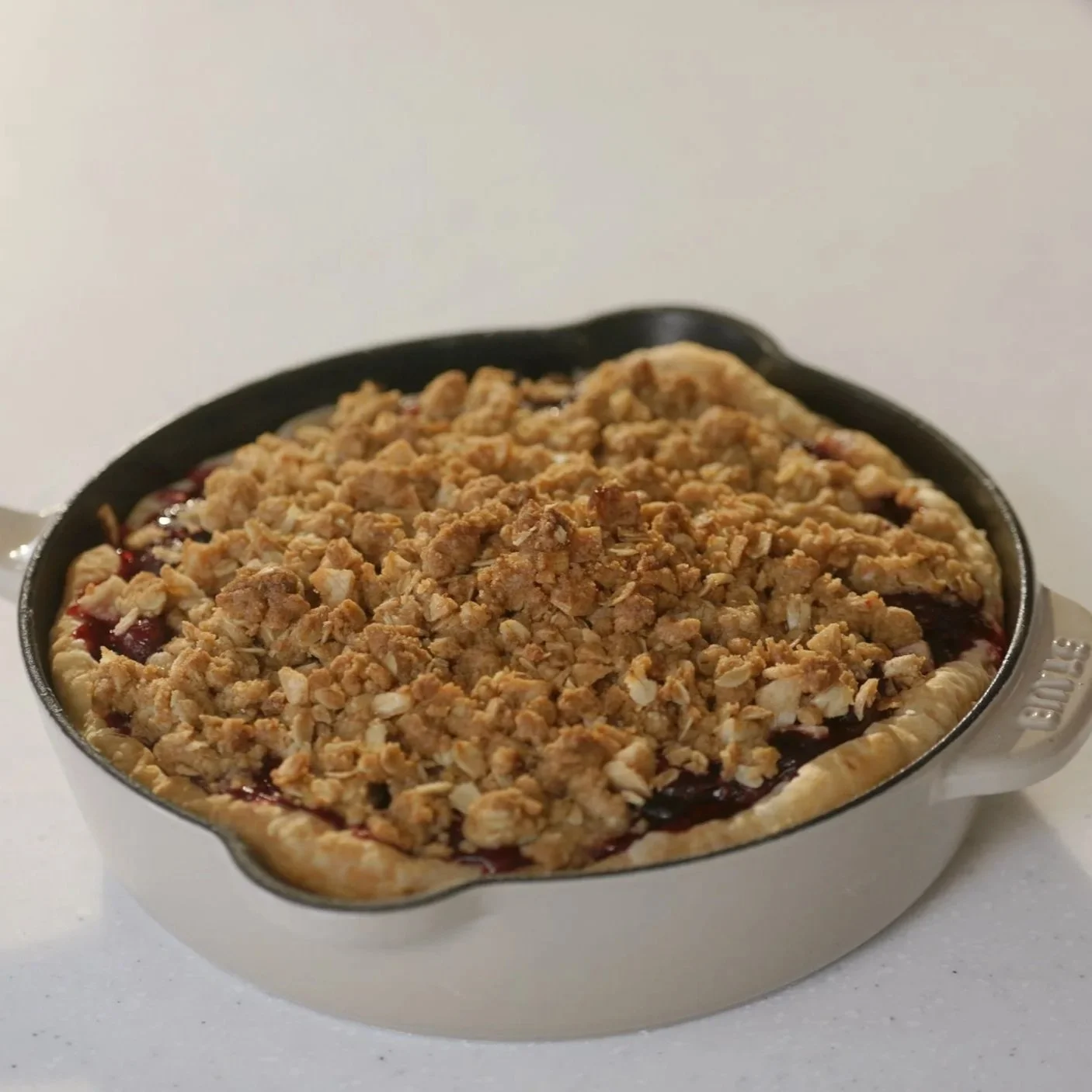 Cranberry Ginger Crumb Pie