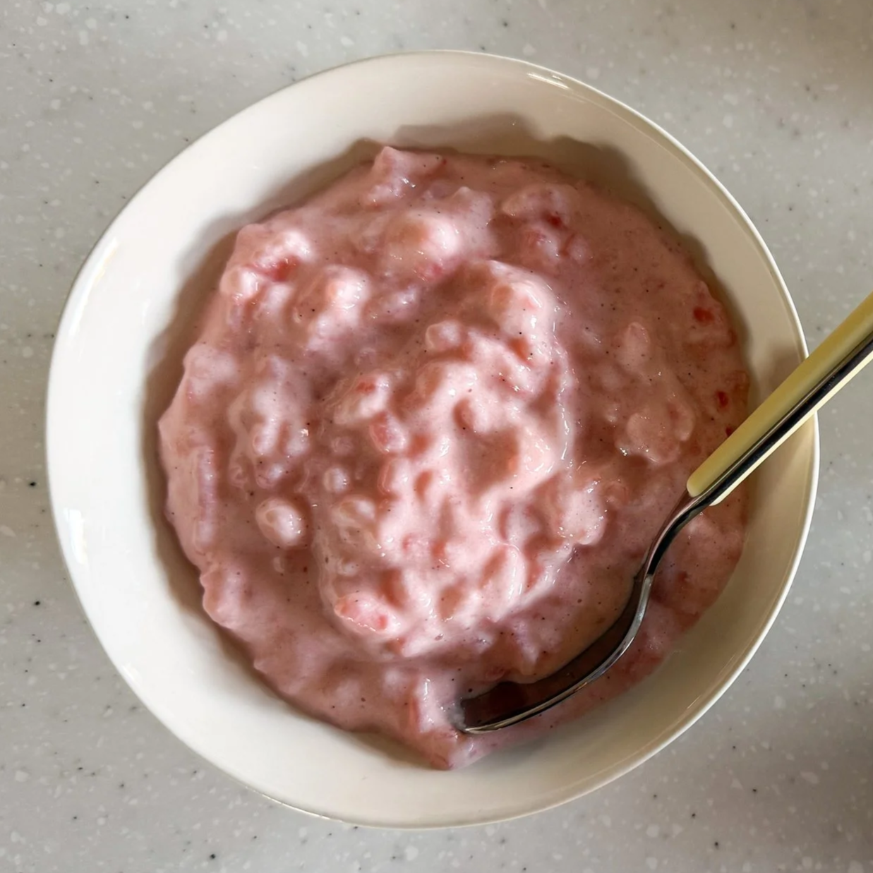 Strawberry Milk Rice Pudding