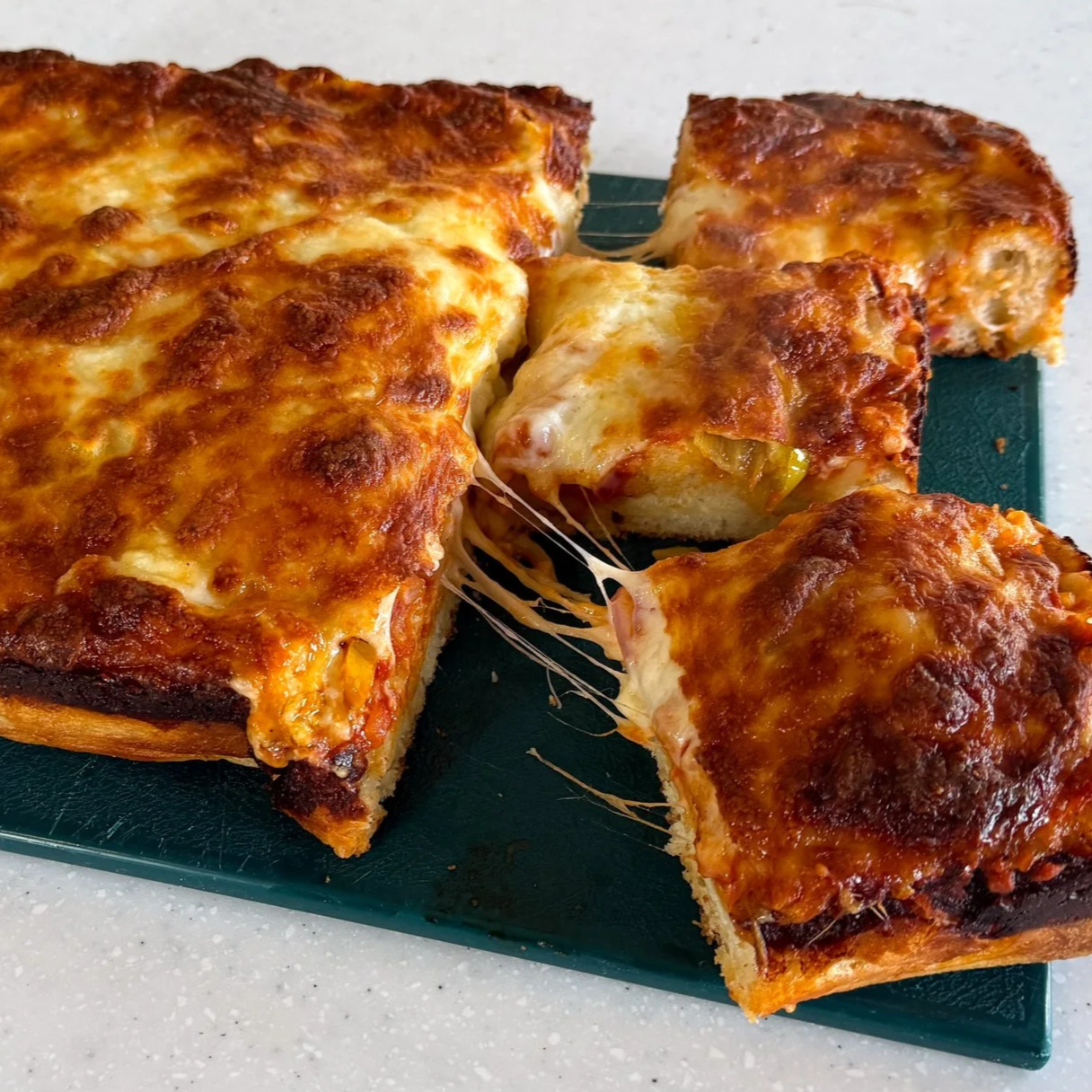 Sesame Crusted Focaccia Pizza 
