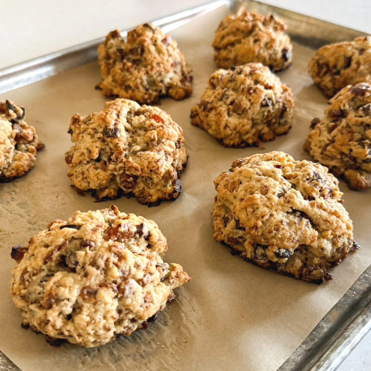 Maple Glazed Apricot Oat Scones
