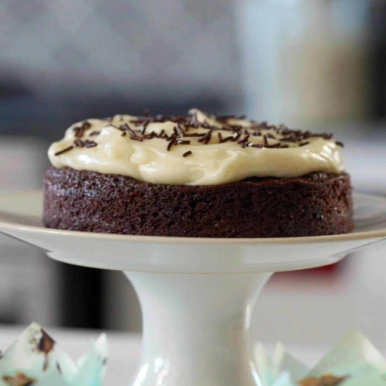 Small Batch Chocolate Cake with Cream Cheese Frosting