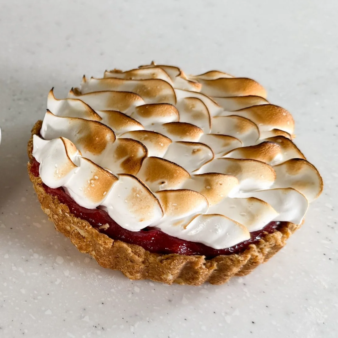 Rhubarb Meringue Tartlets