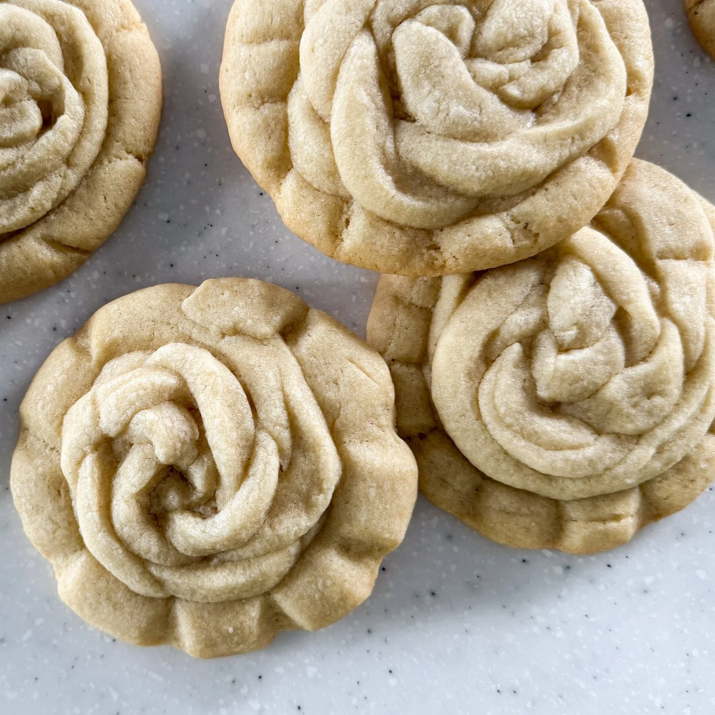 Rose Shaped Sugar Cookies