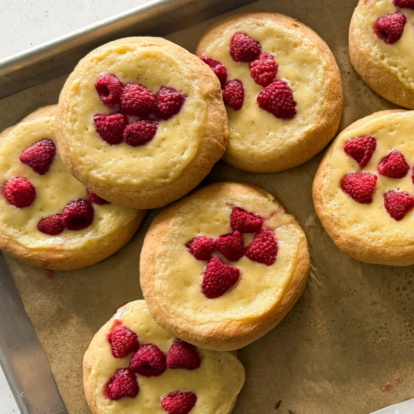Mascarpone Raspberry Pastries