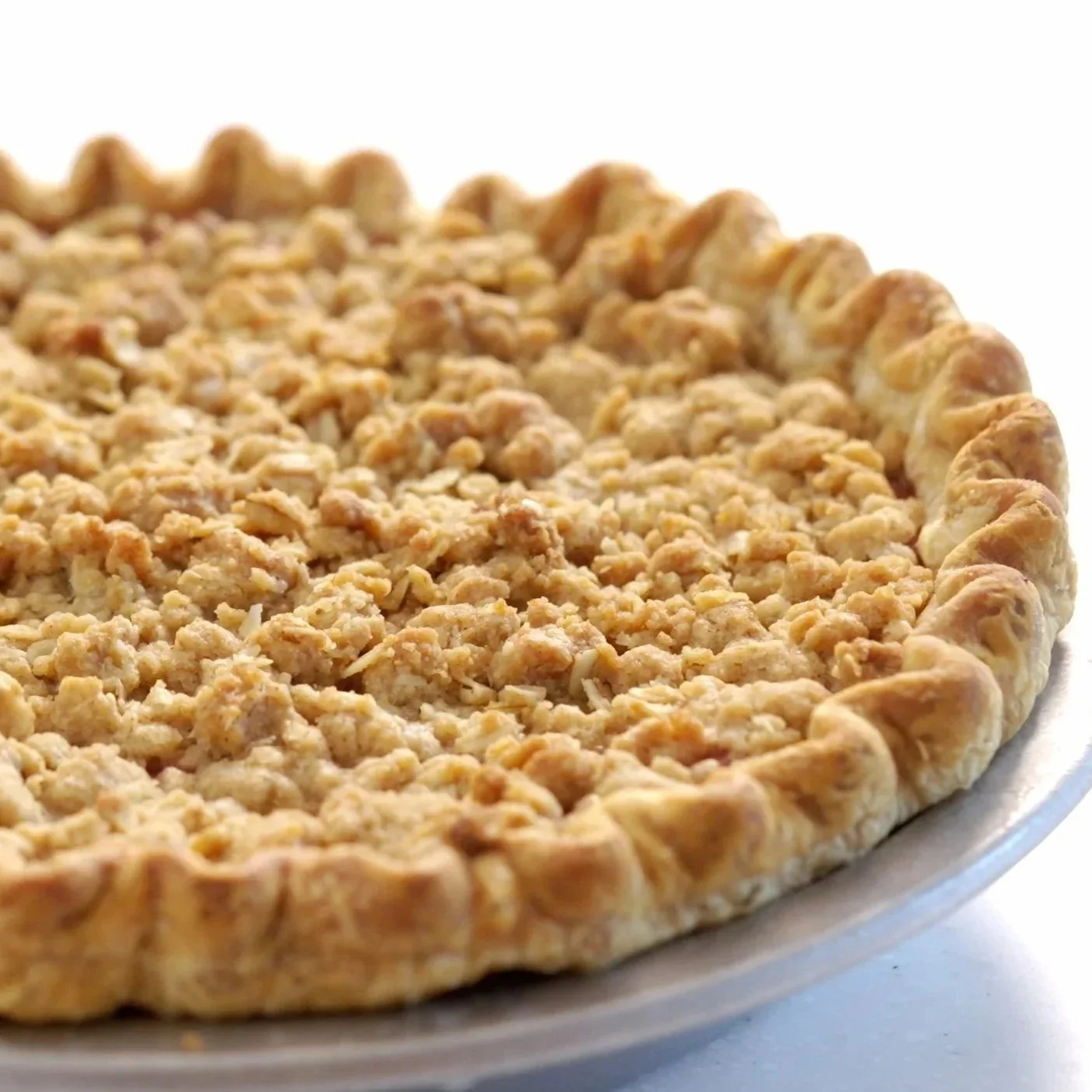 Honey Roasted Squash Pie with Crumb Topping