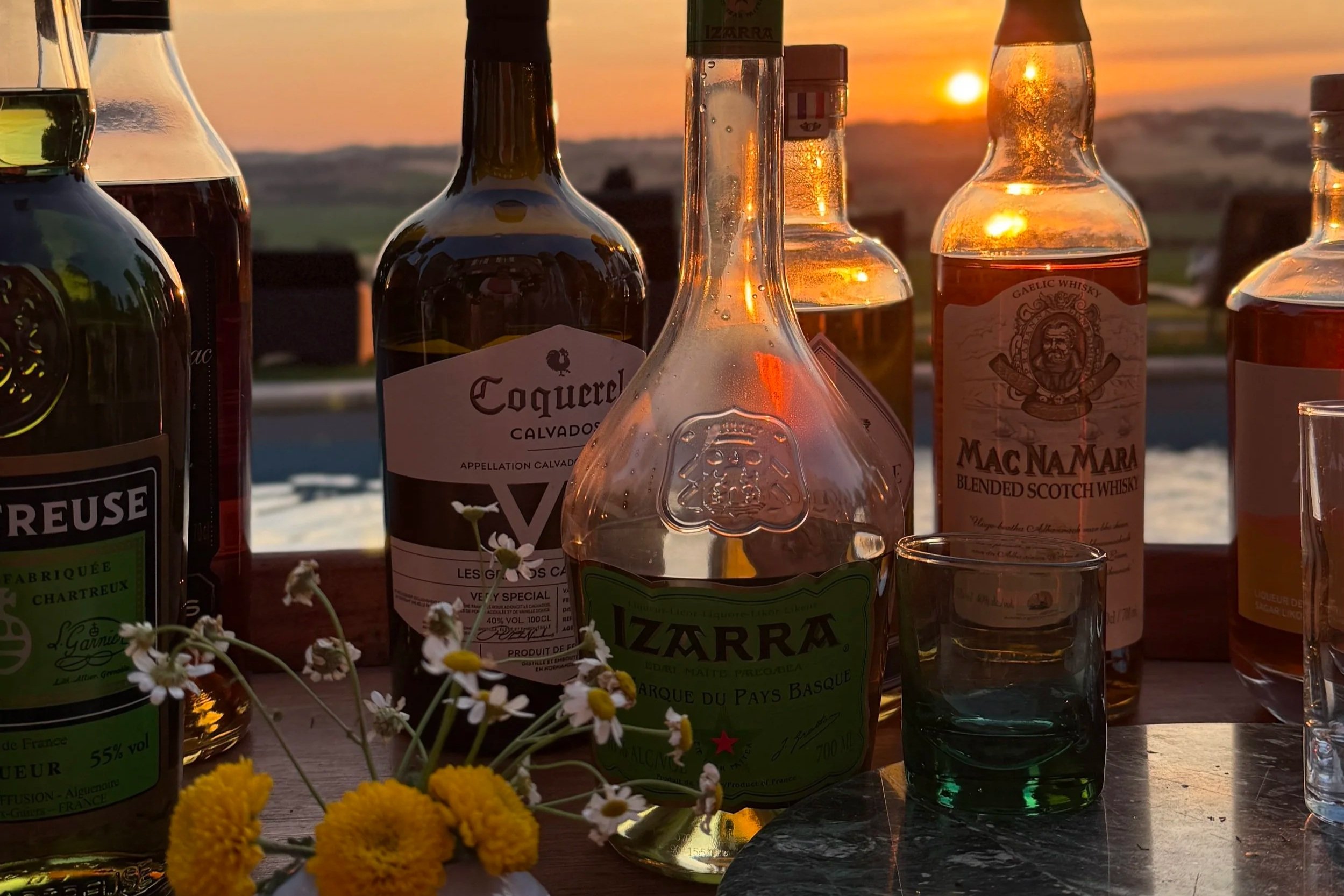 A French Bar at Sunset