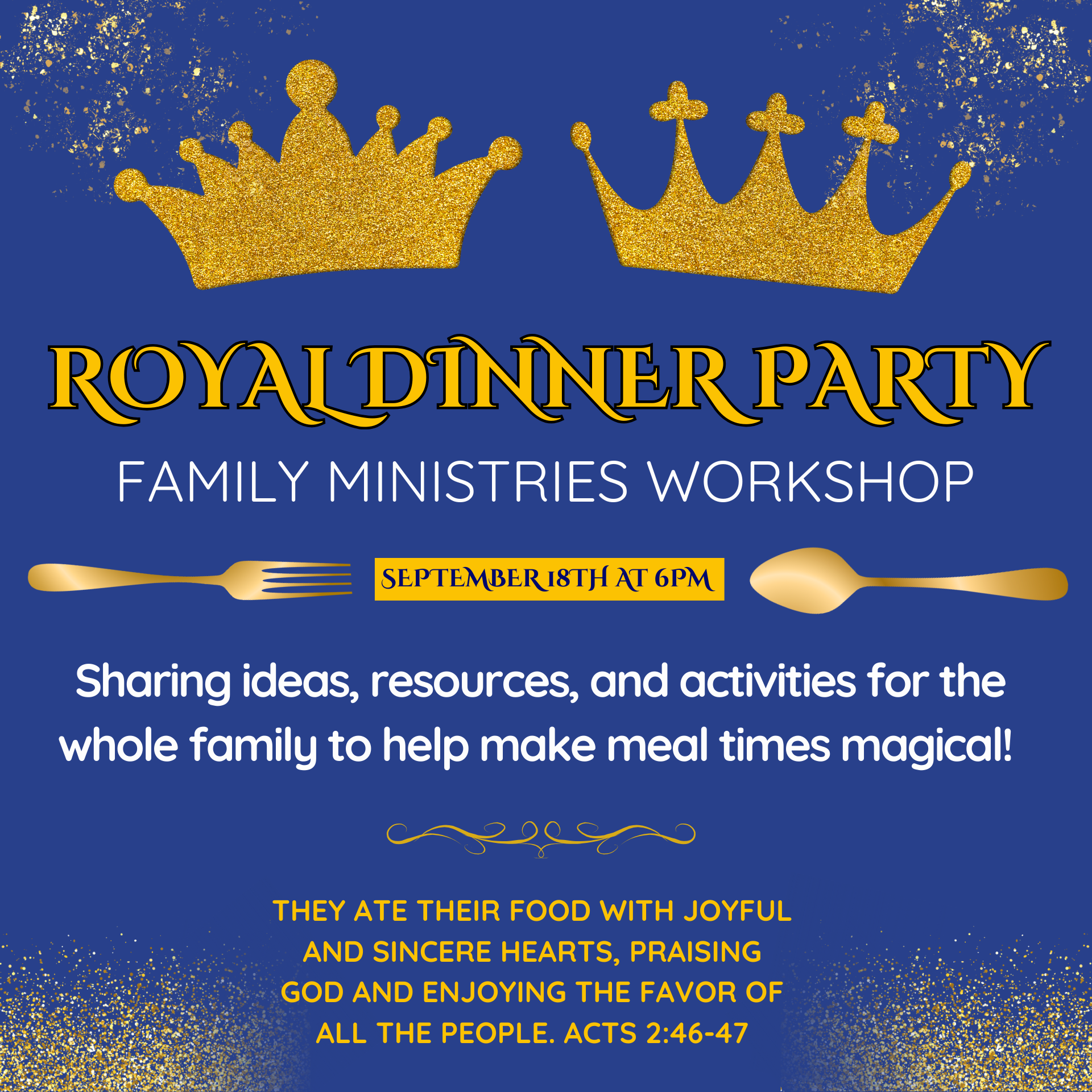 Royal Dinner Party: Family Workshop