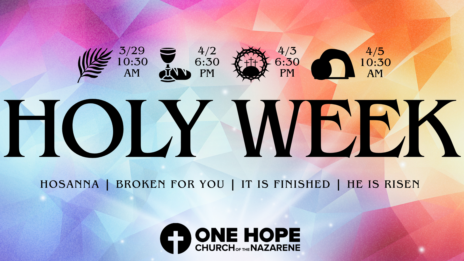 Holy Week Calls Us To Remember