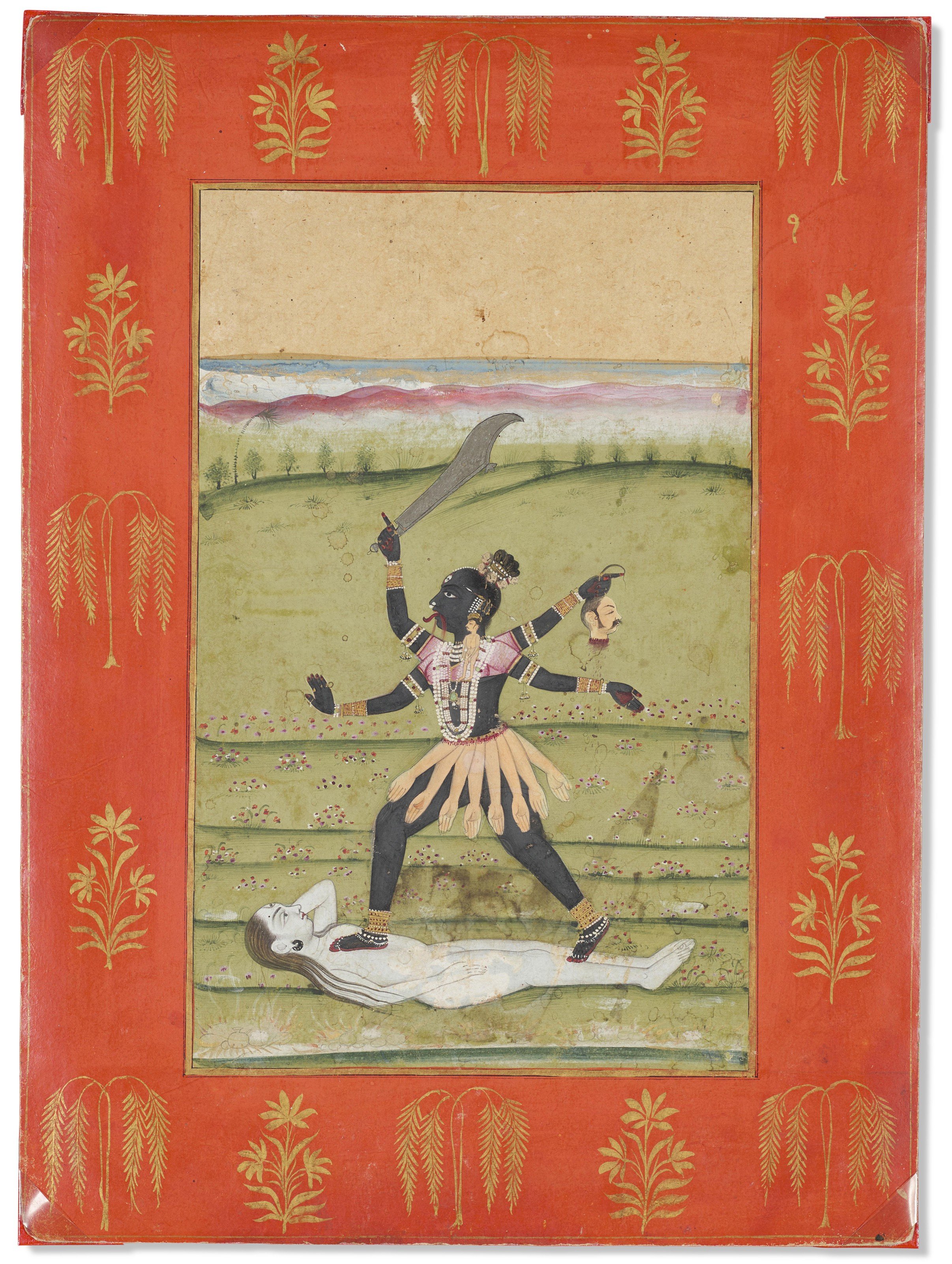 Kali Trampling Shiva