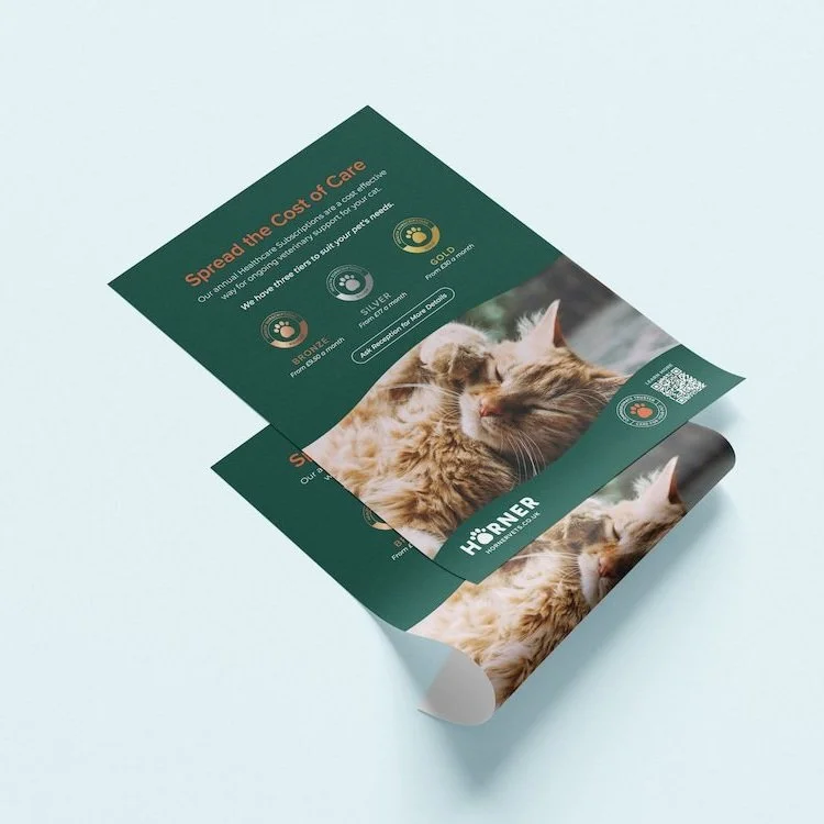 Branding mock up for Horner Vets