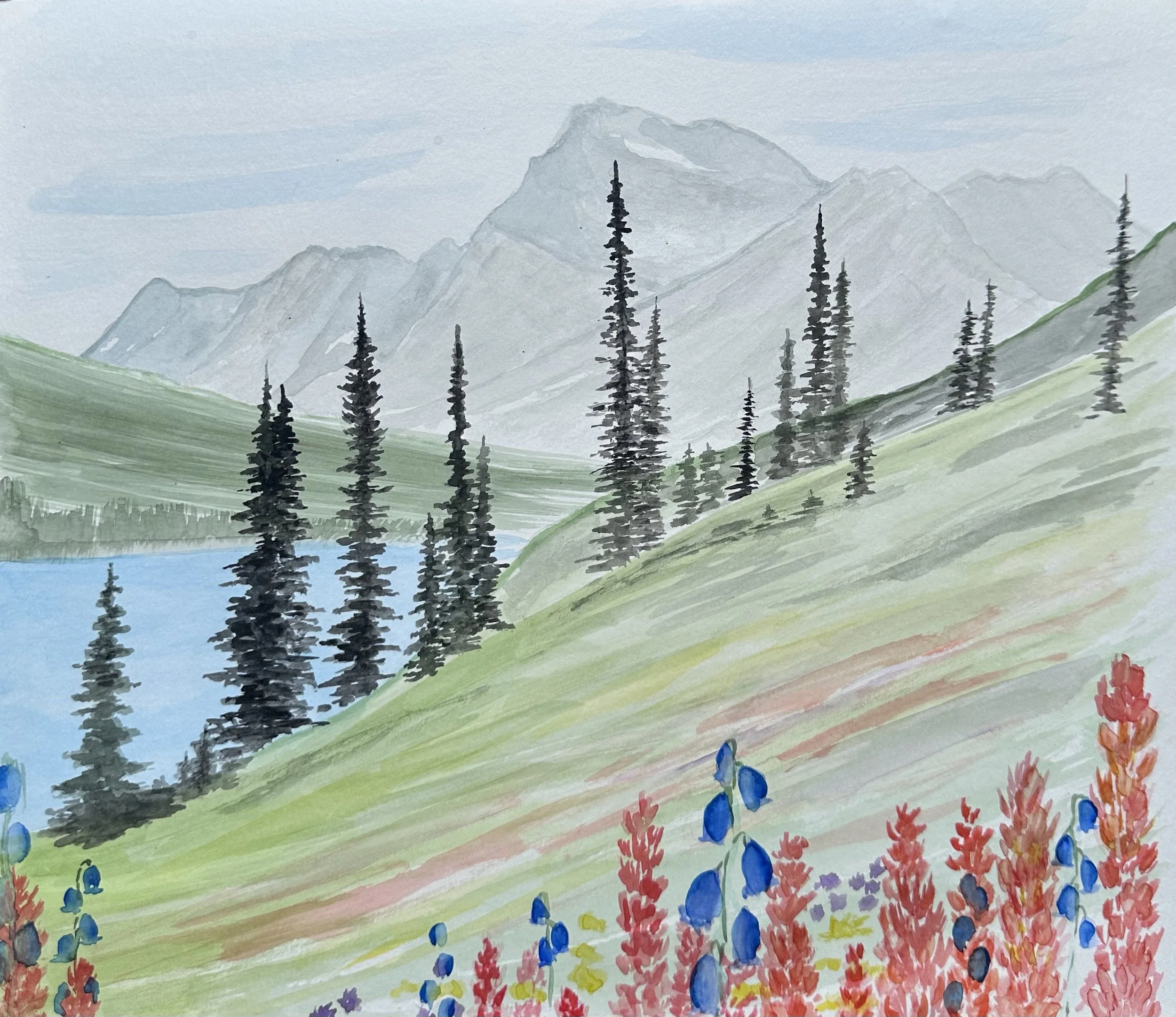 Glacier National Park Original Art .jpg