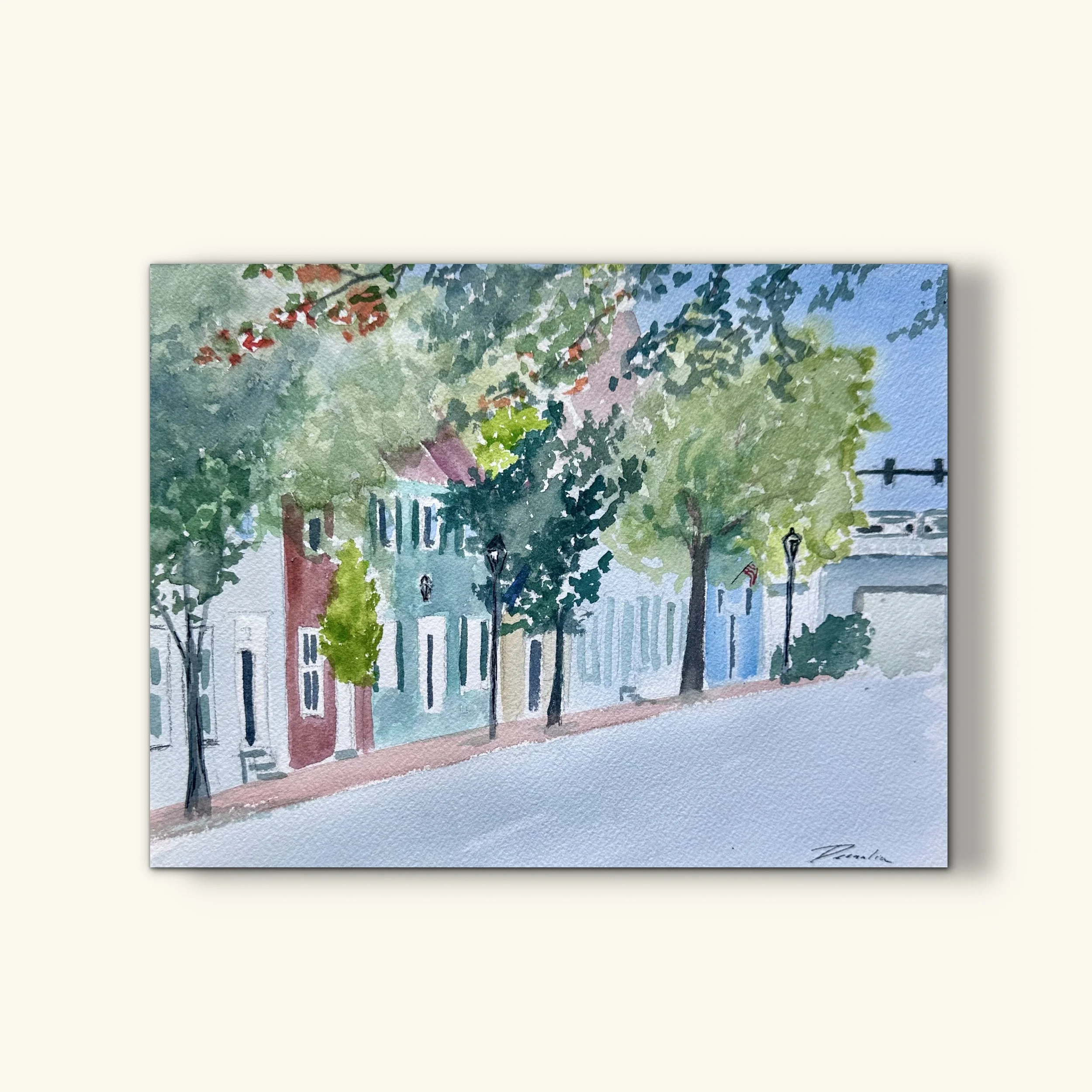 Downtown Fredericksburg: the Train of Caroline St.