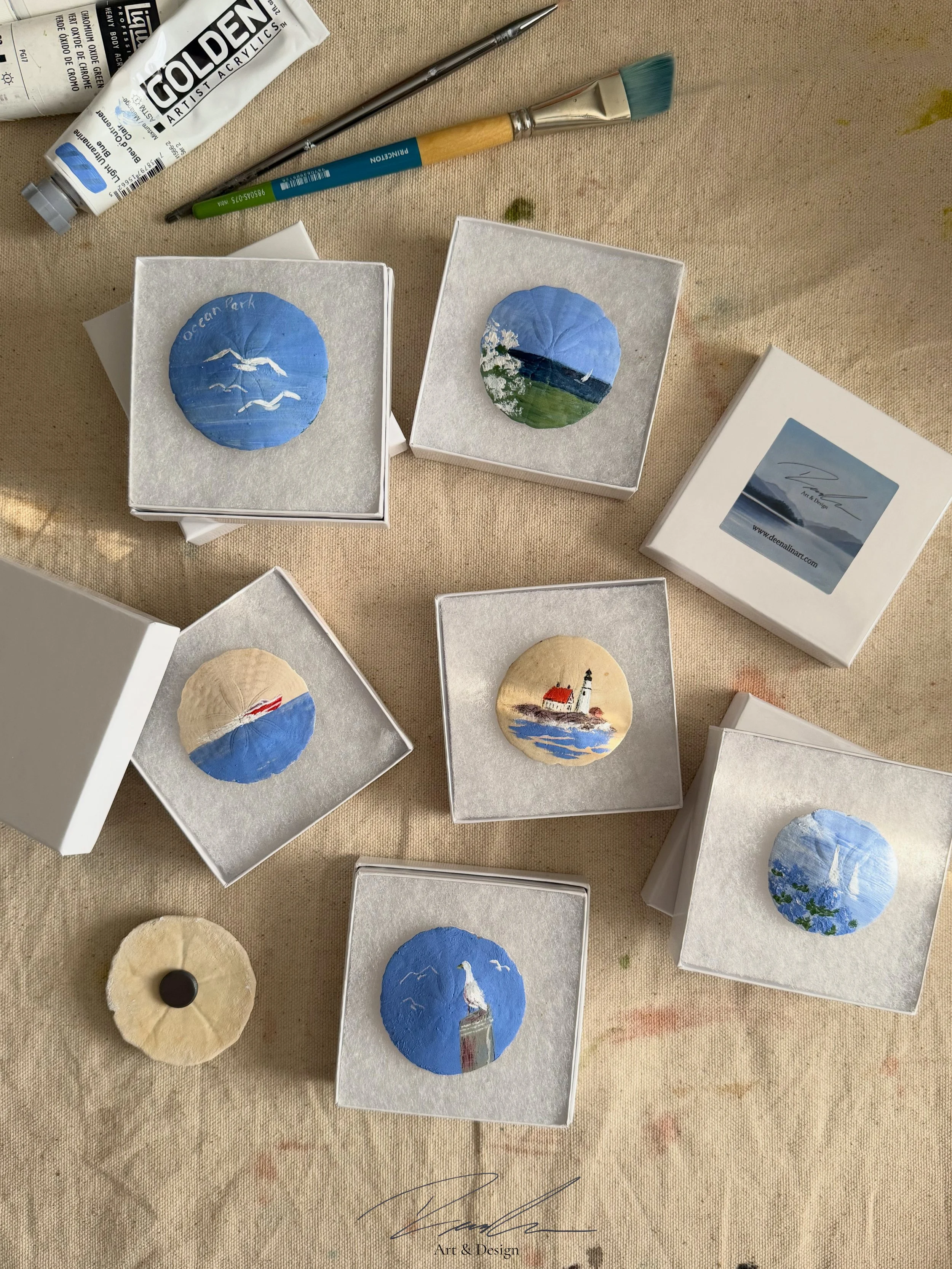 Hand Painted Sand Dollar