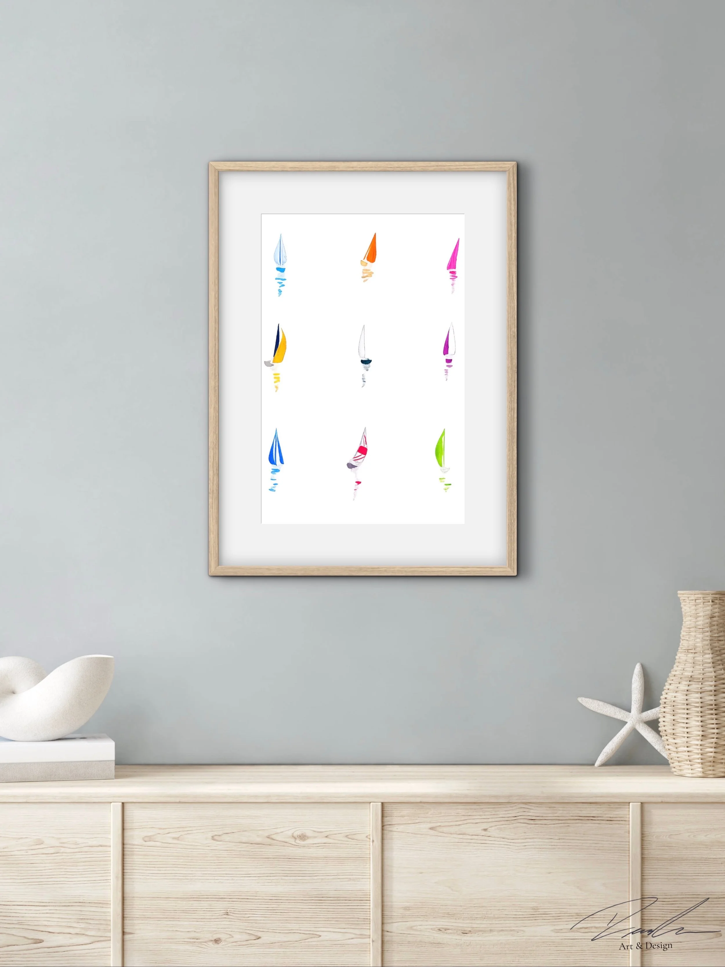 Nine Little Sails Print