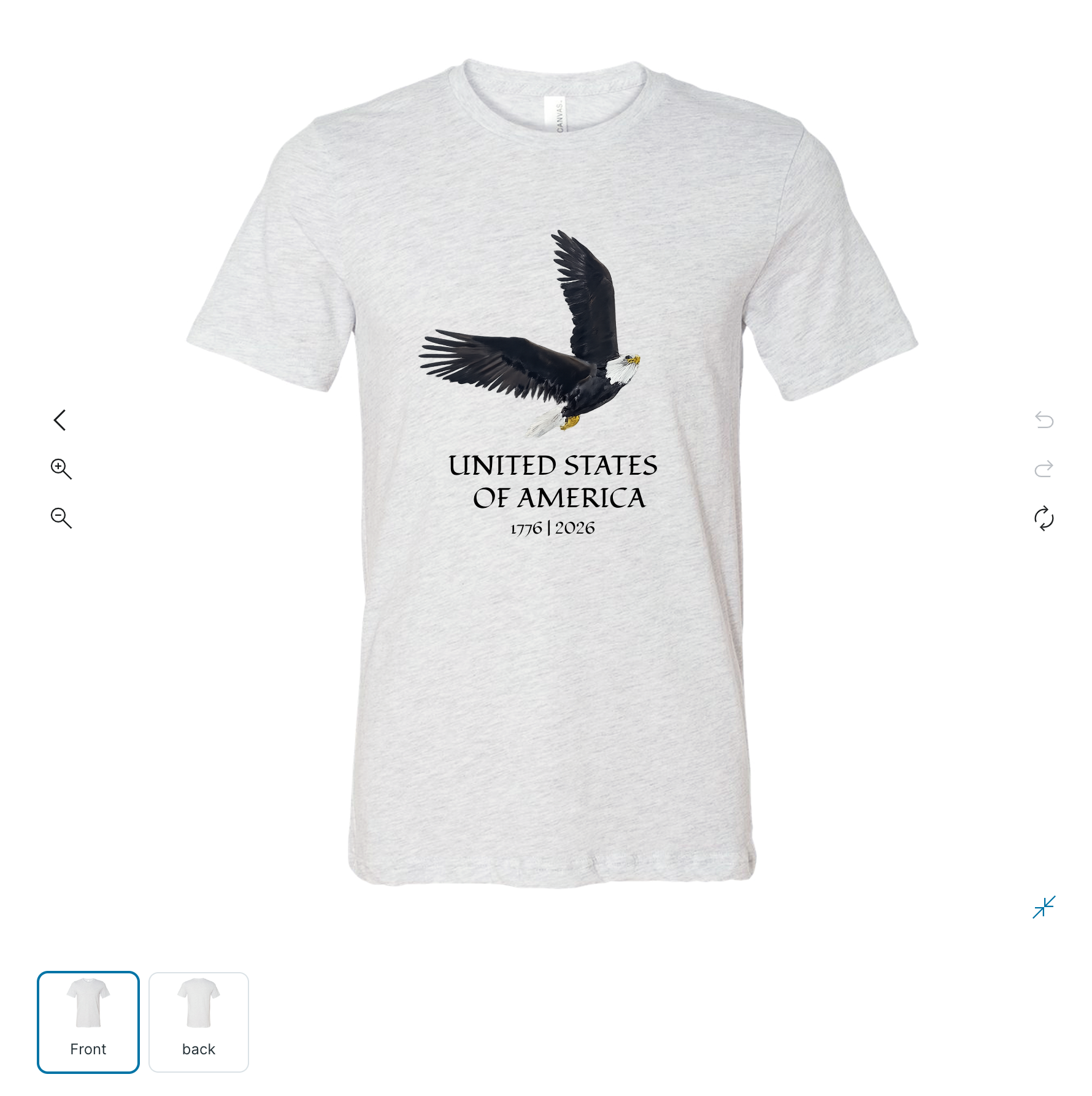 VA250 Bald Eagle T-Shirt with Thomas Jefferson Quote
