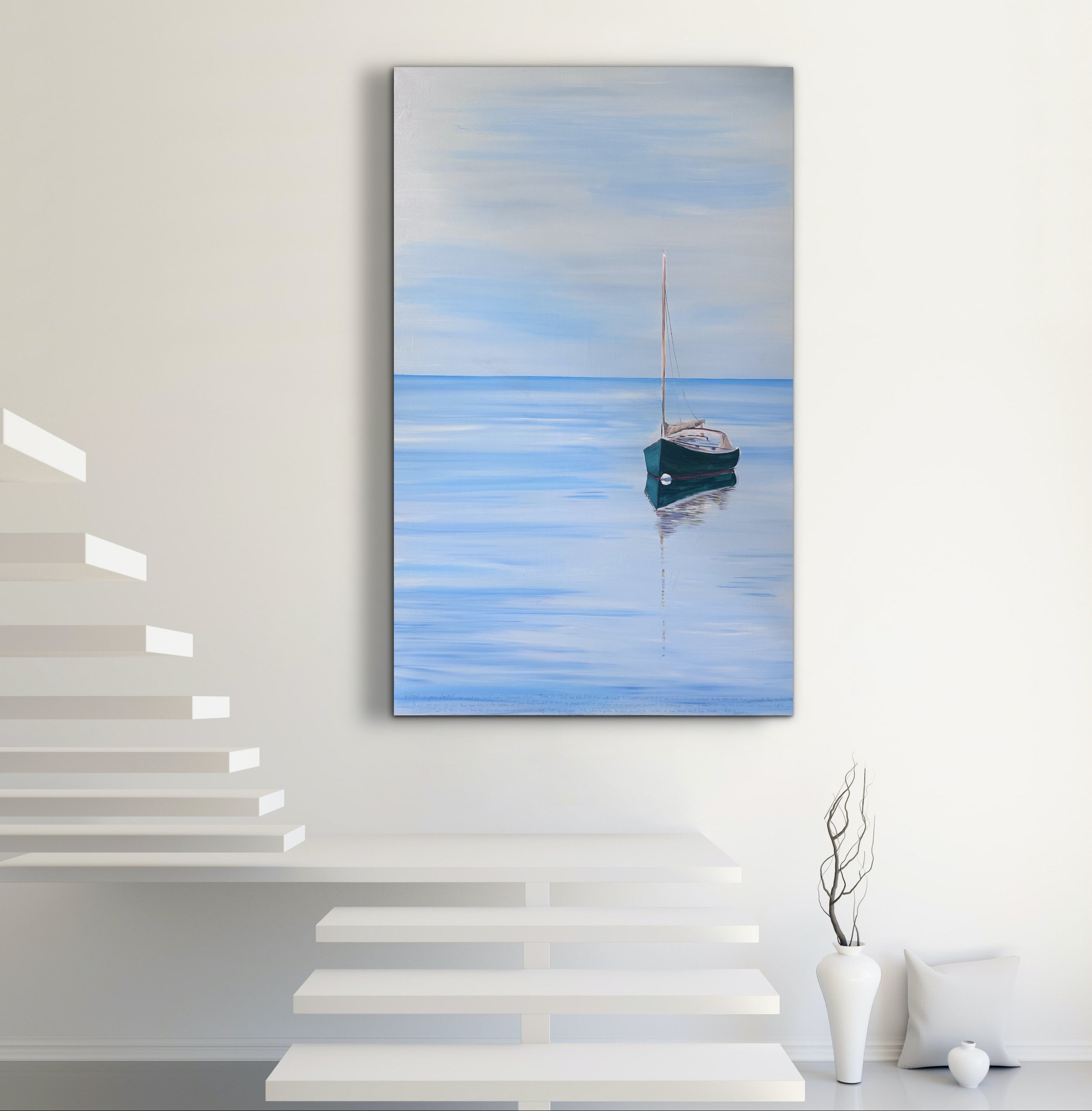 Sailboat on Calm Sea Original Art.jpg