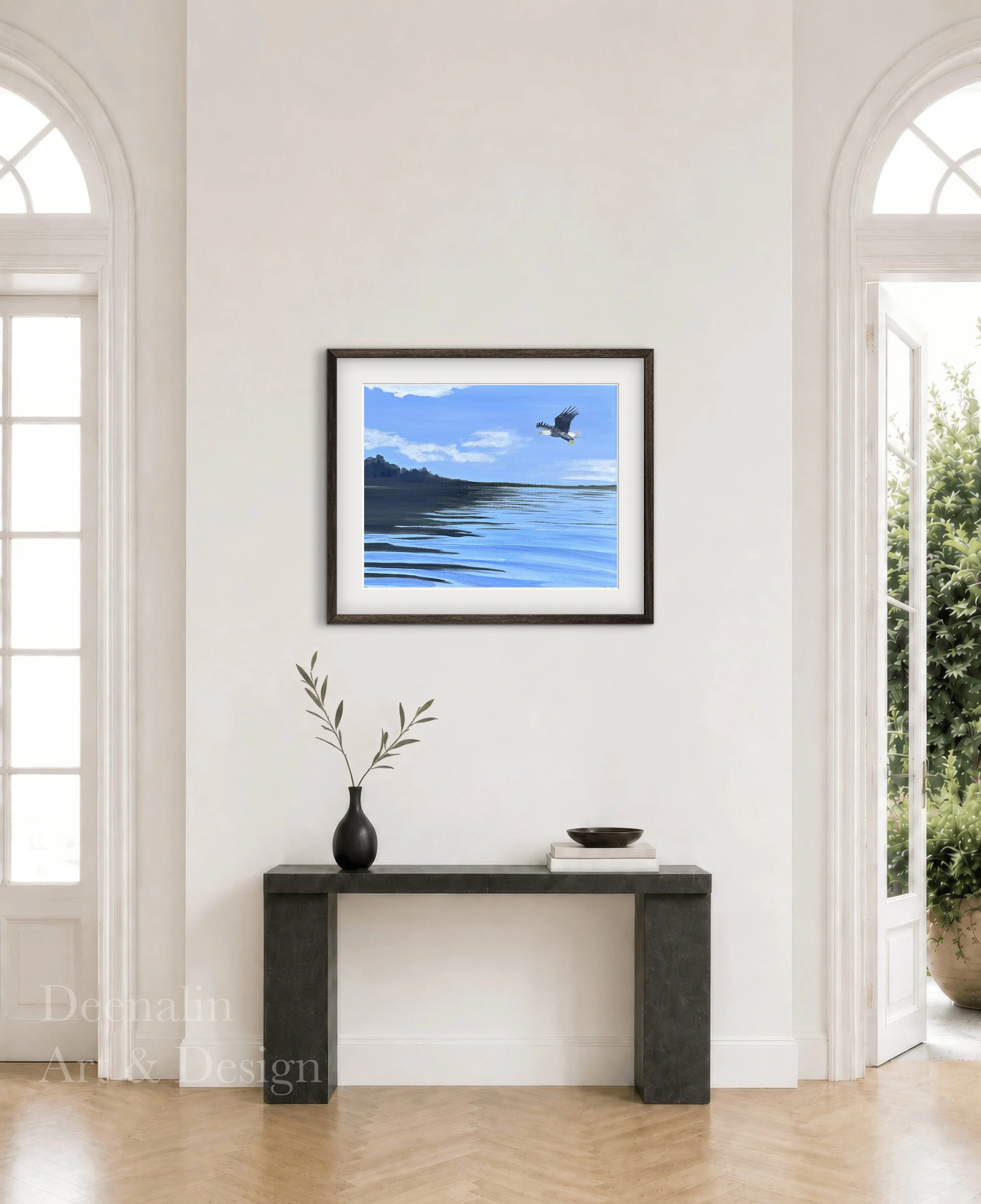 Framed American Bald Eagle Print