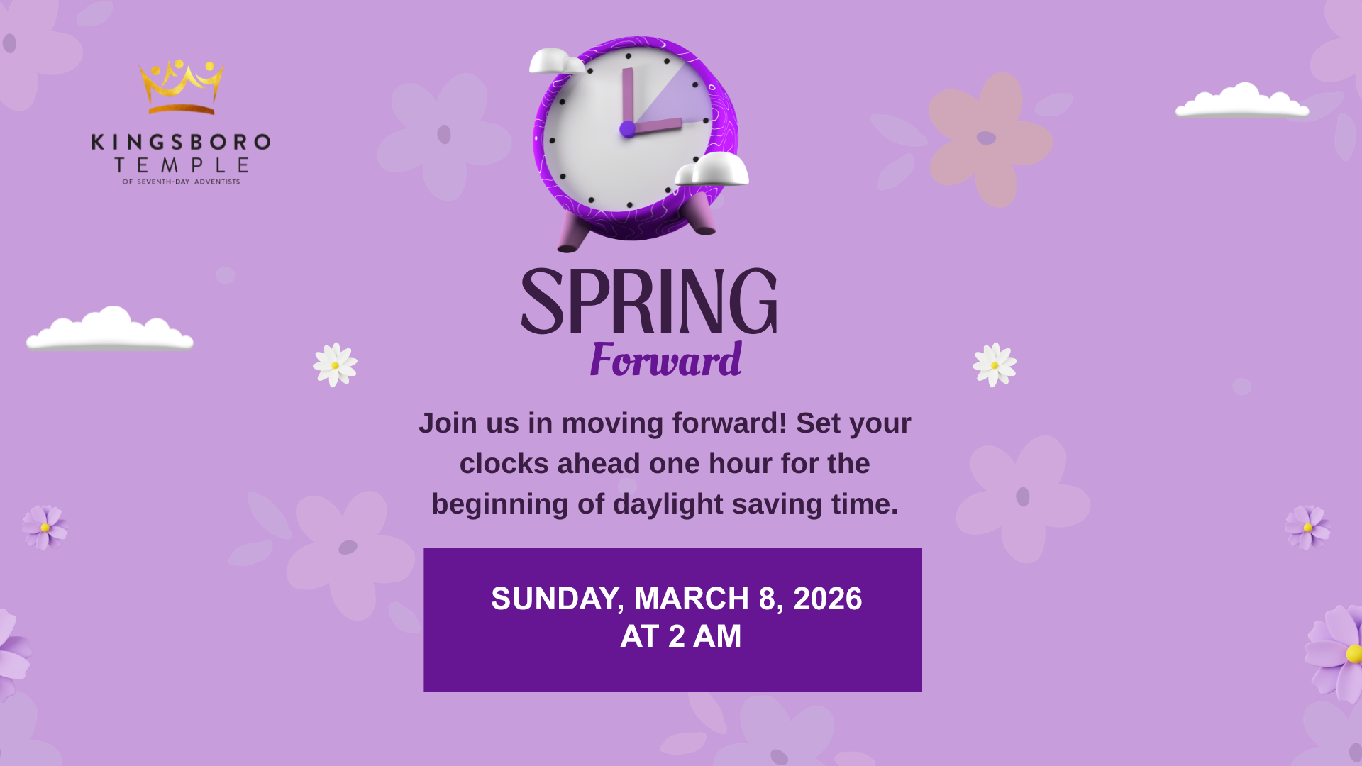 Spring Forward 2:00 AM