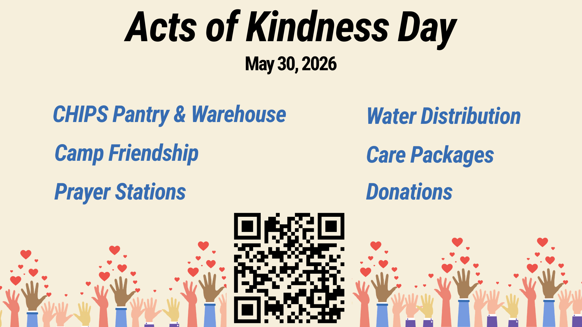 Acts of Kindness Day - SAVE THE DATE