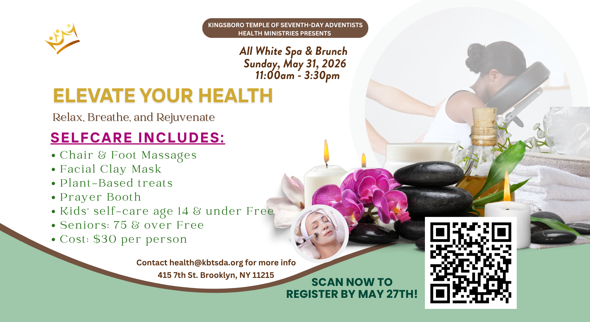 Elevate Your Health - Spa Brunch