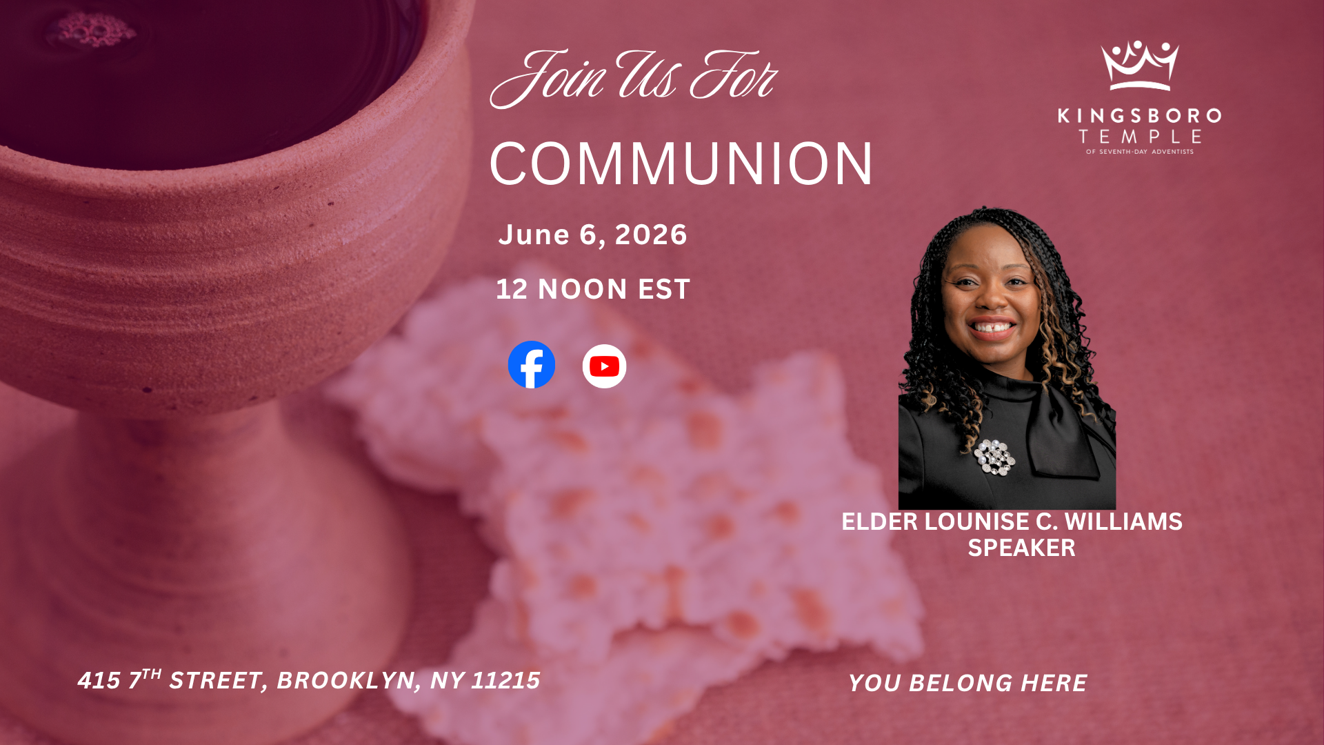Elder Lounise C. Williams - Communion
