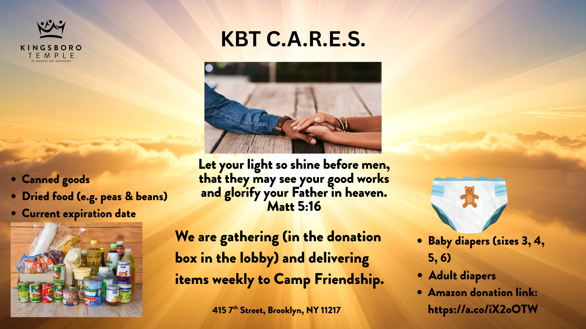 KBT CARES Donation Box